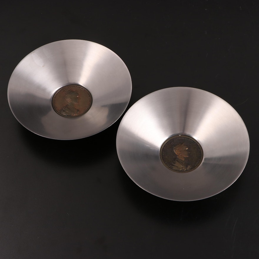 A.S. Stainless Florentine Coin Bowls