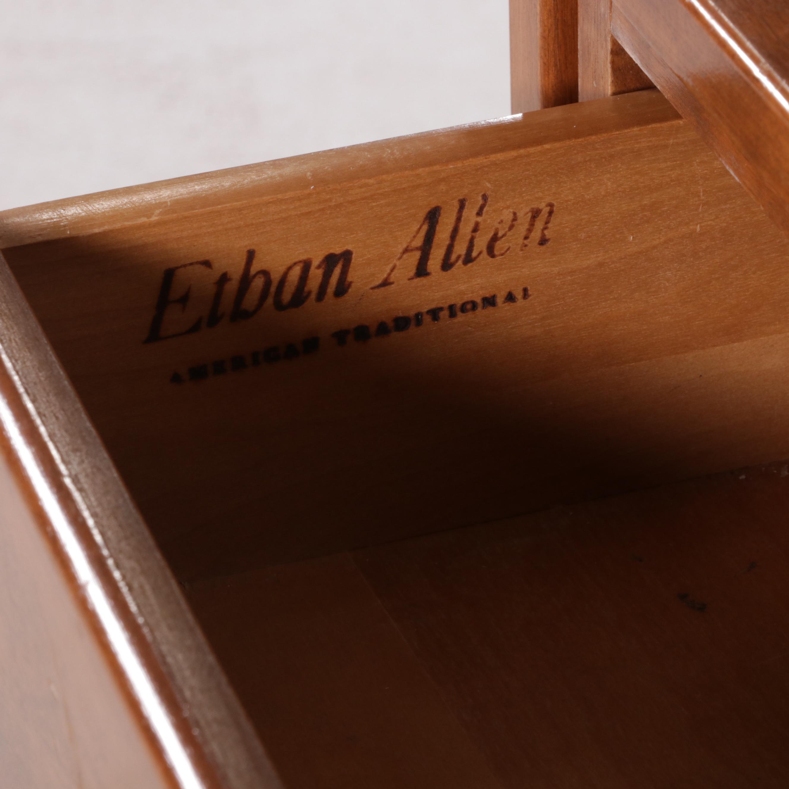 Ethan Allen Maple Desk with Hutch, Chest and Corner Shelf, Late 20th Century