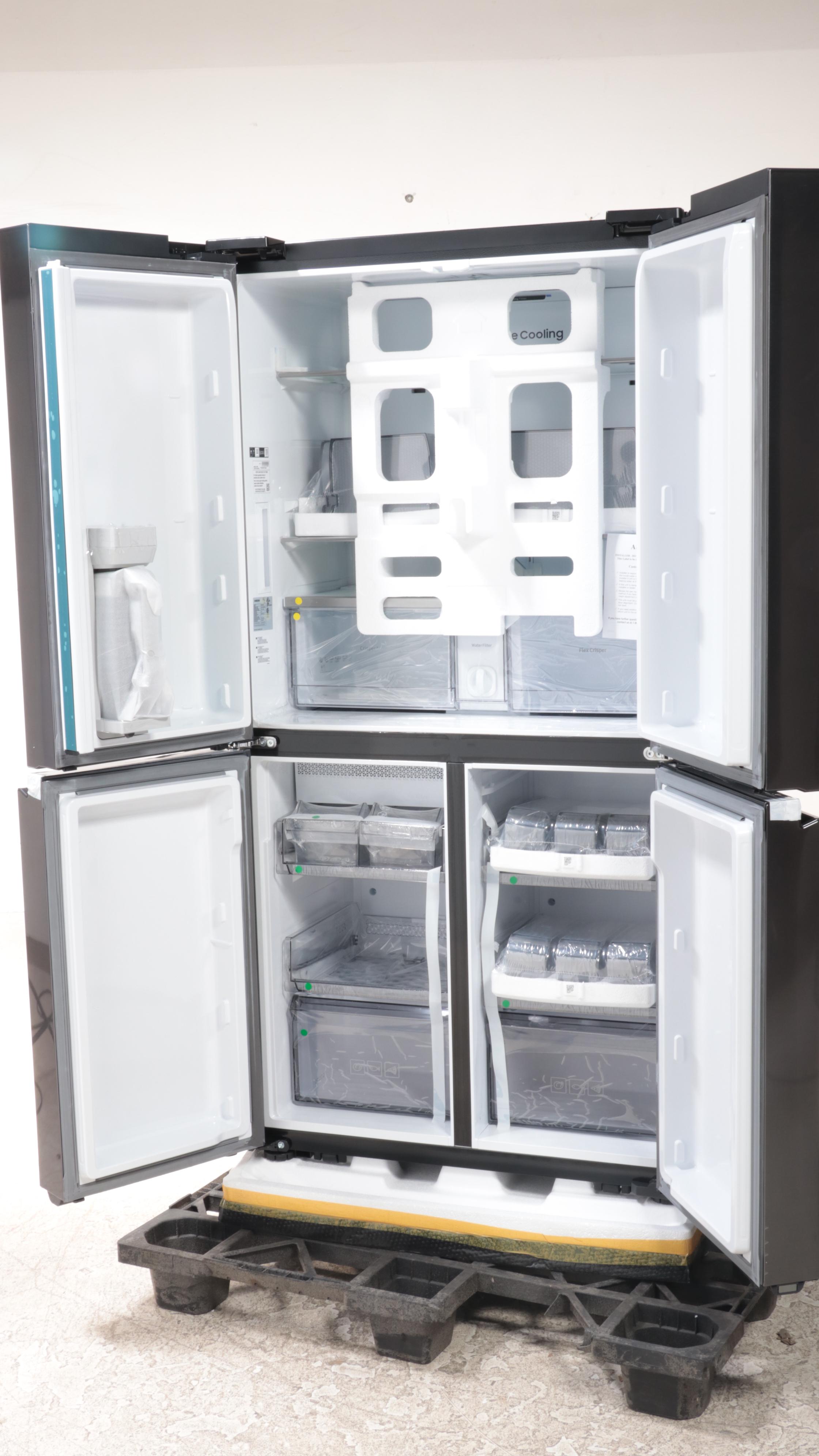 Samsung 23 Cu. Ft. Black Stainless Smart Counter Depth Four-Door Refrigerator