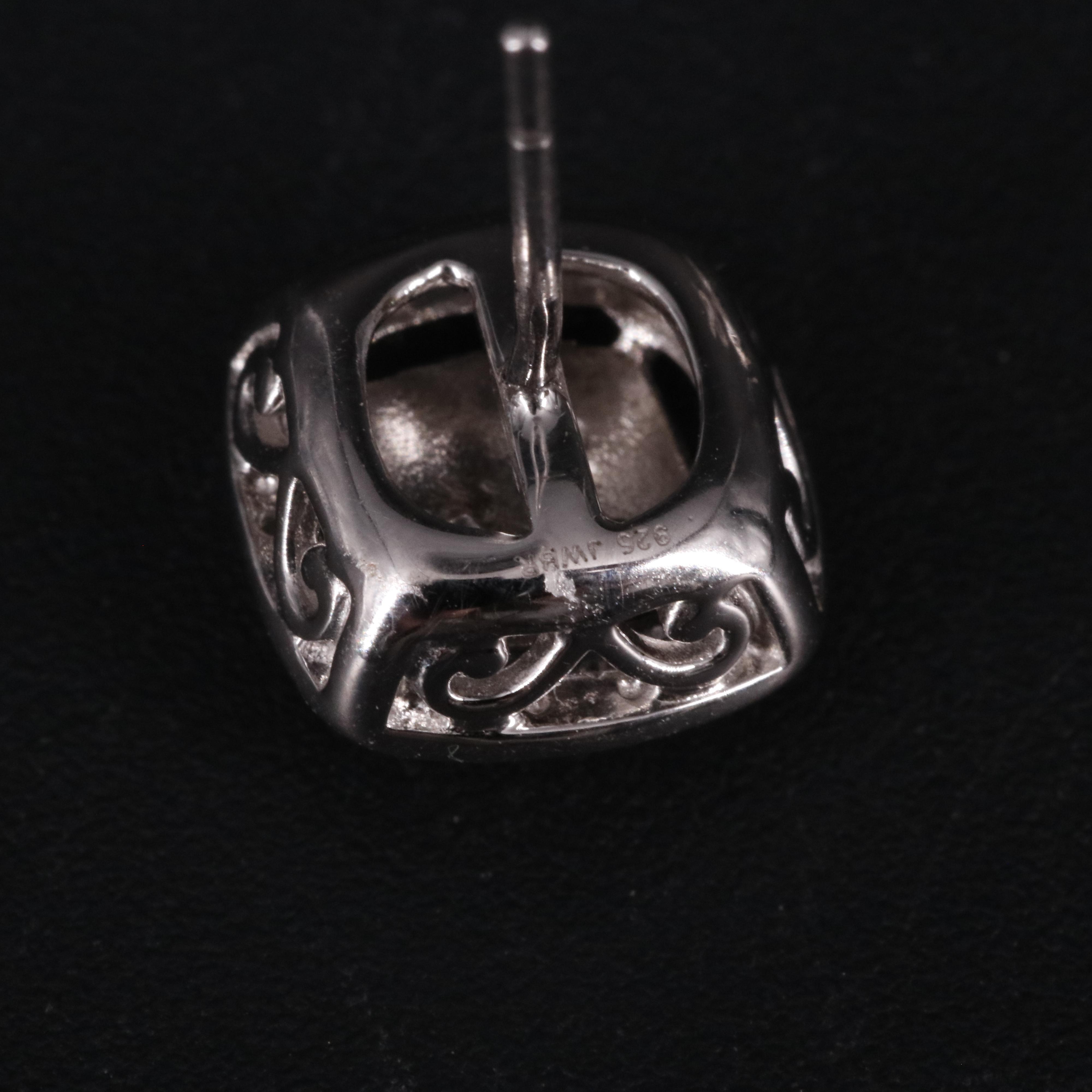 Sterling 0.01 CTW Diamond Stud Earrings