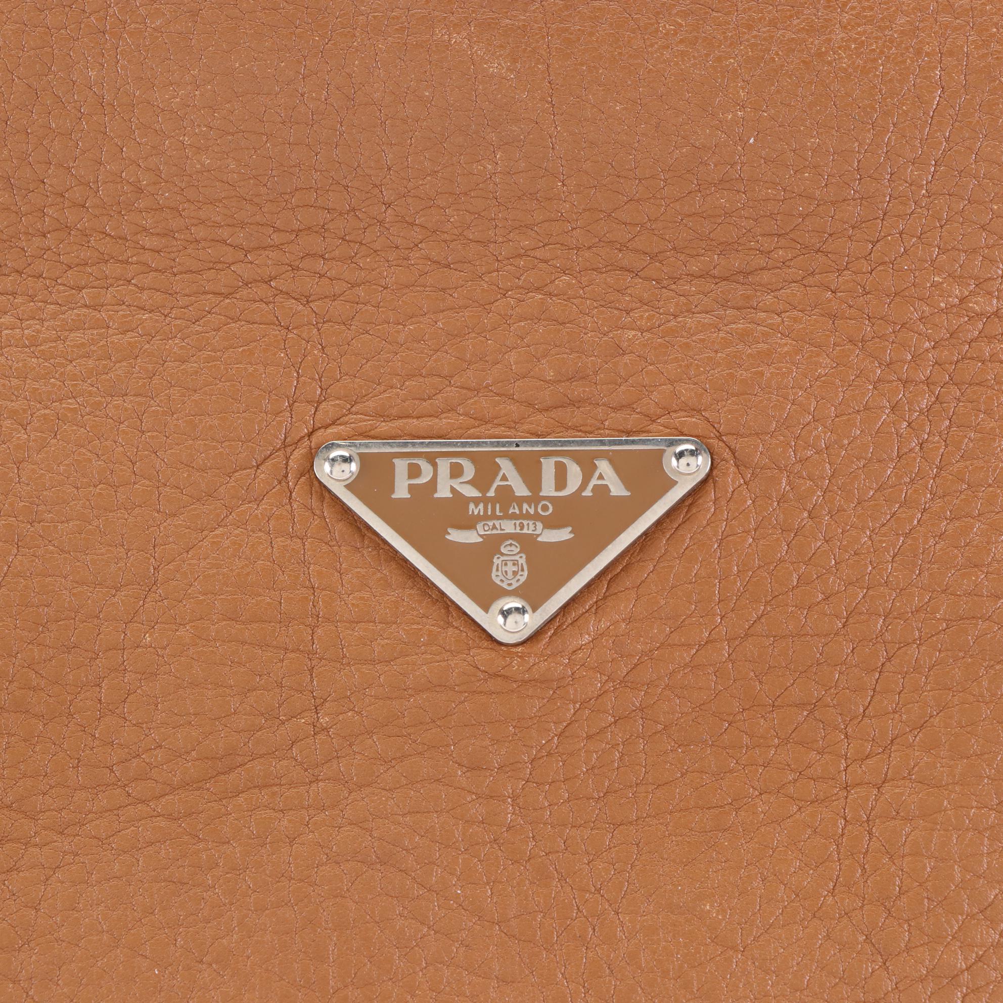 Prada Grained Leather Shoulder Bag