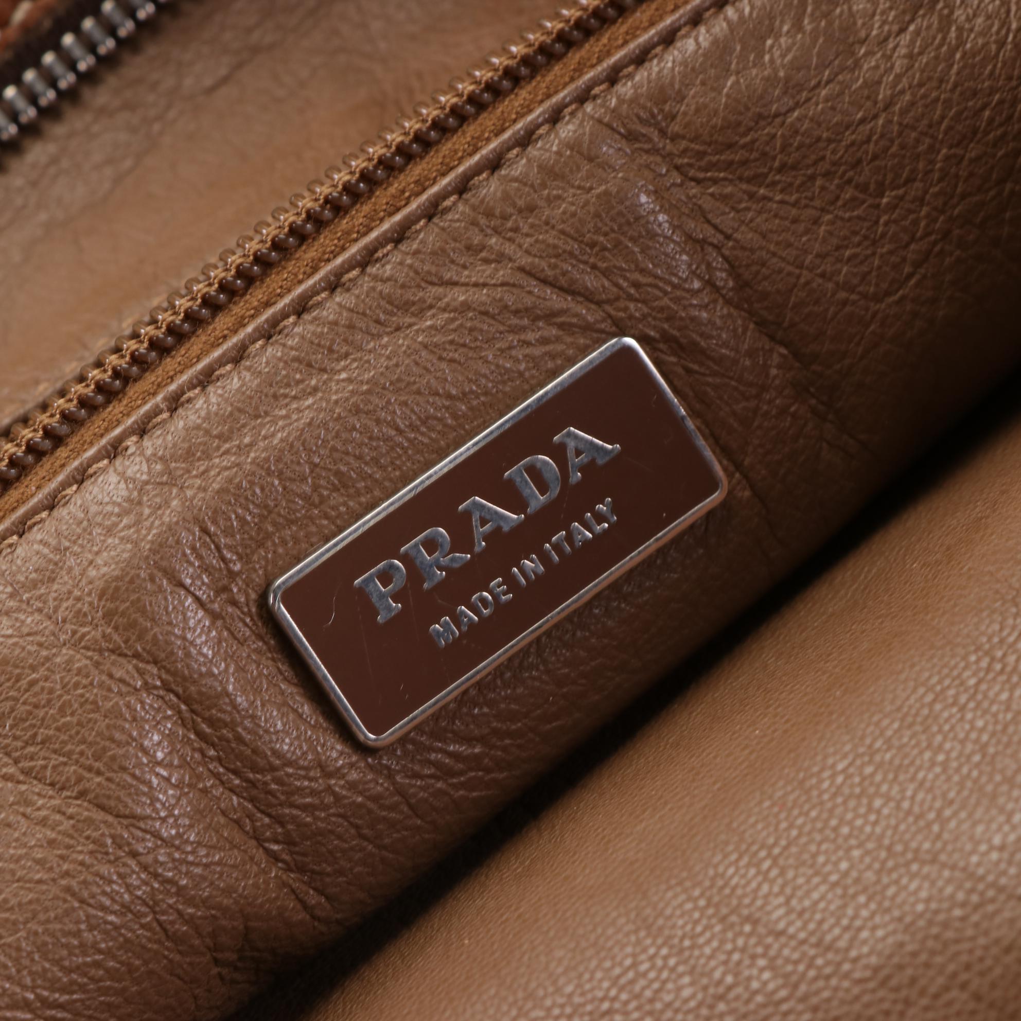 Prada Grained Leather Shoulder Bag