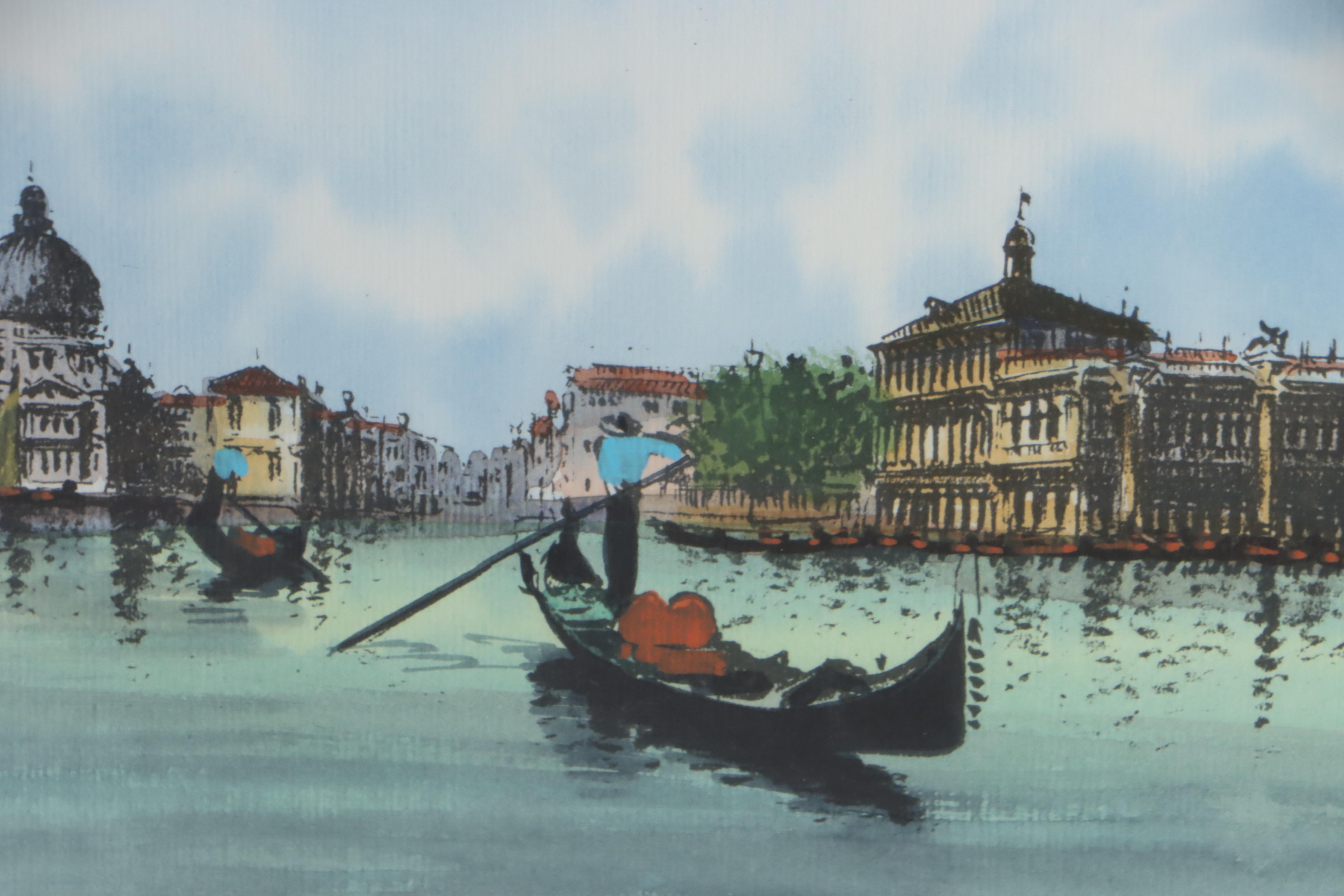 Watercolor Painting of Venice, 2000