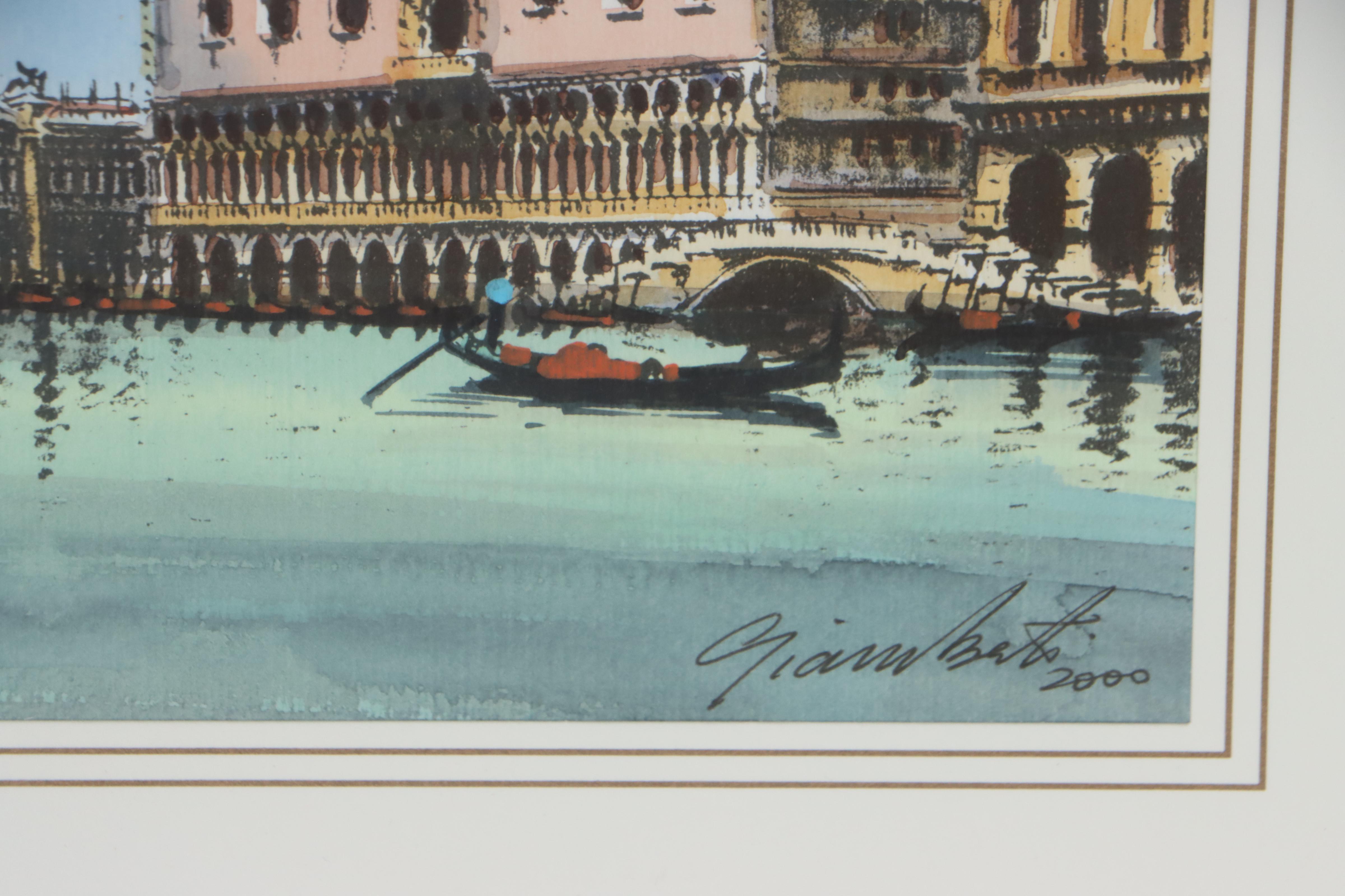 Watercolor Painting of Venice, 2000