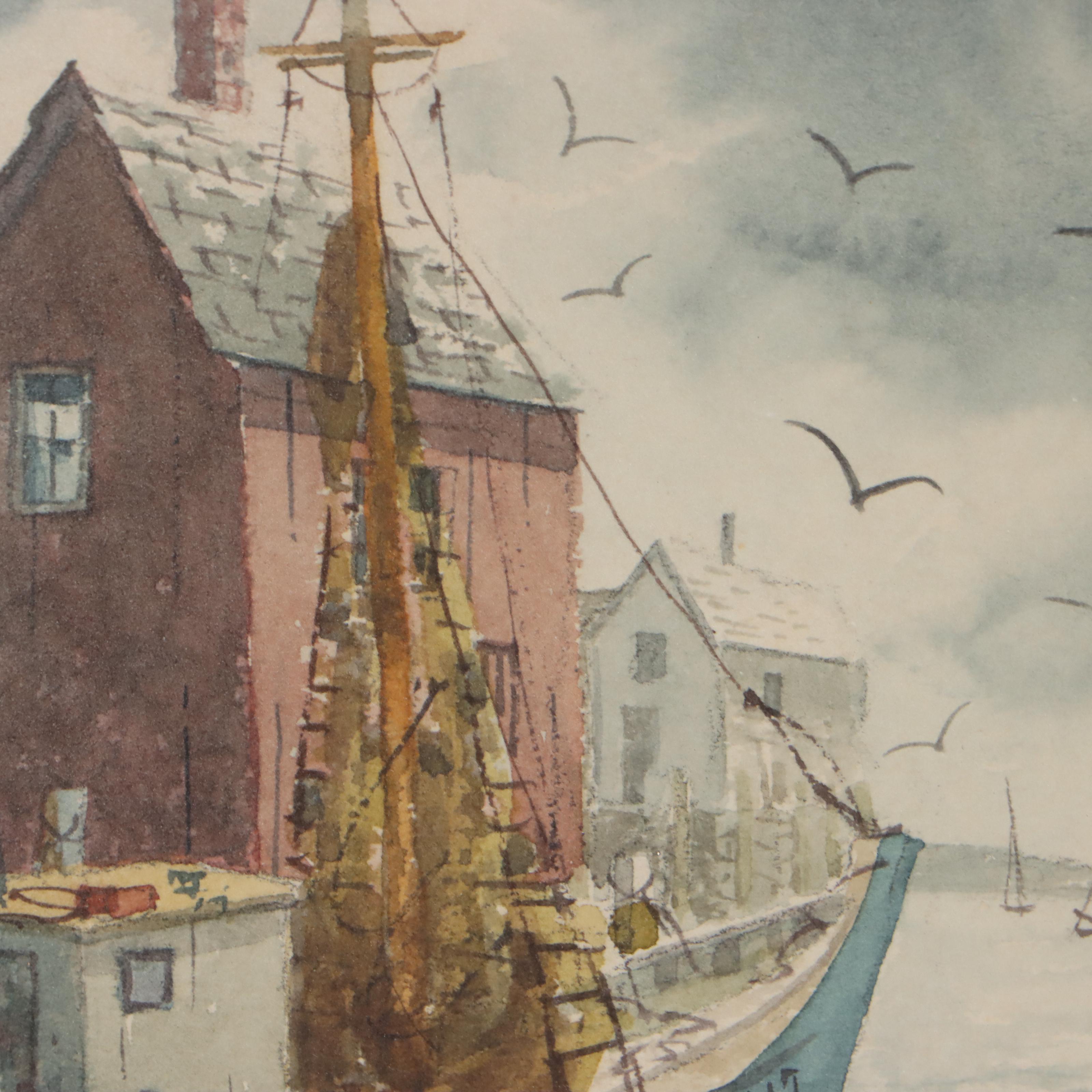 Brian Truelove Nautical Watercolor Paintings of Ships