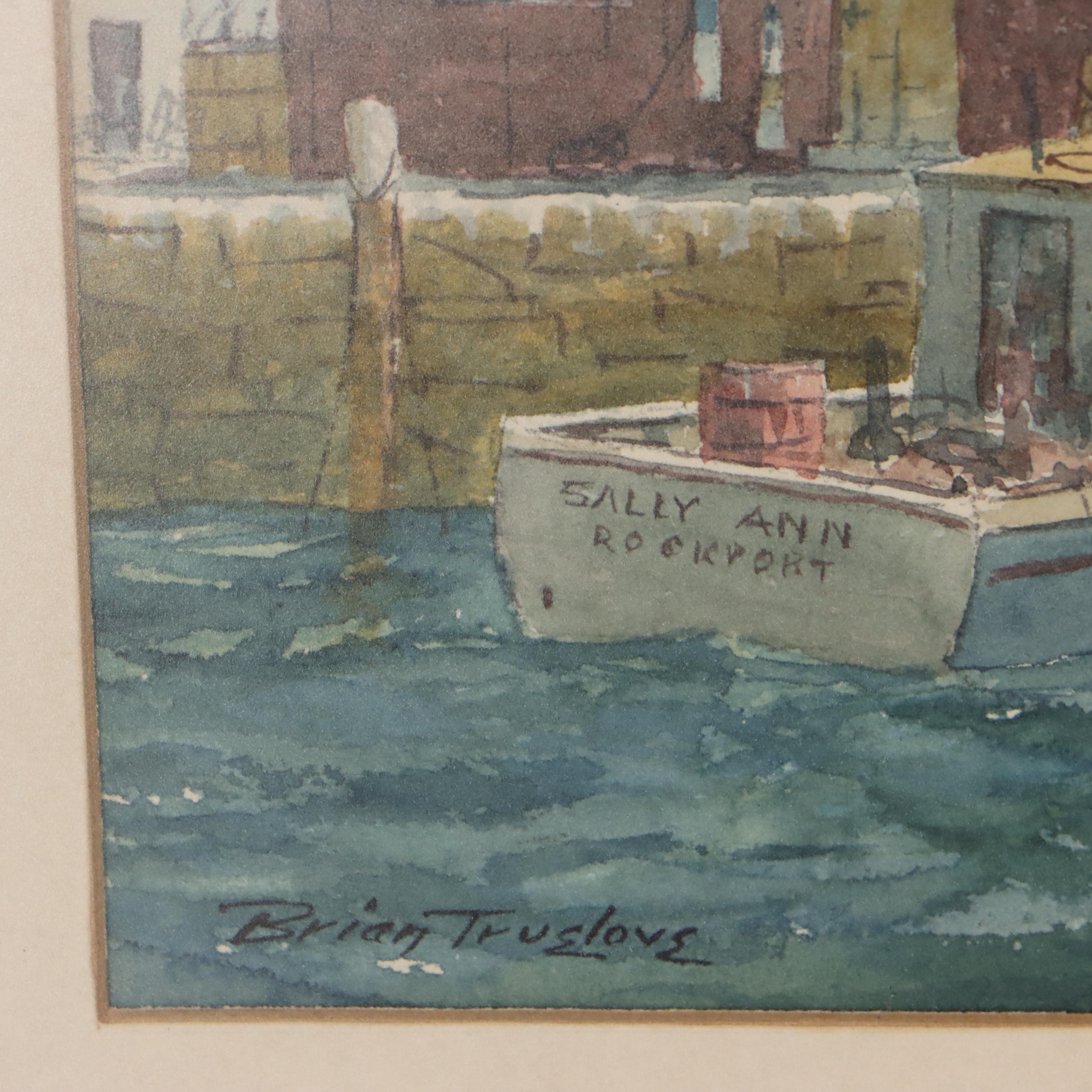 Brian Truelove Nautical Watercolor Paintings of Ships