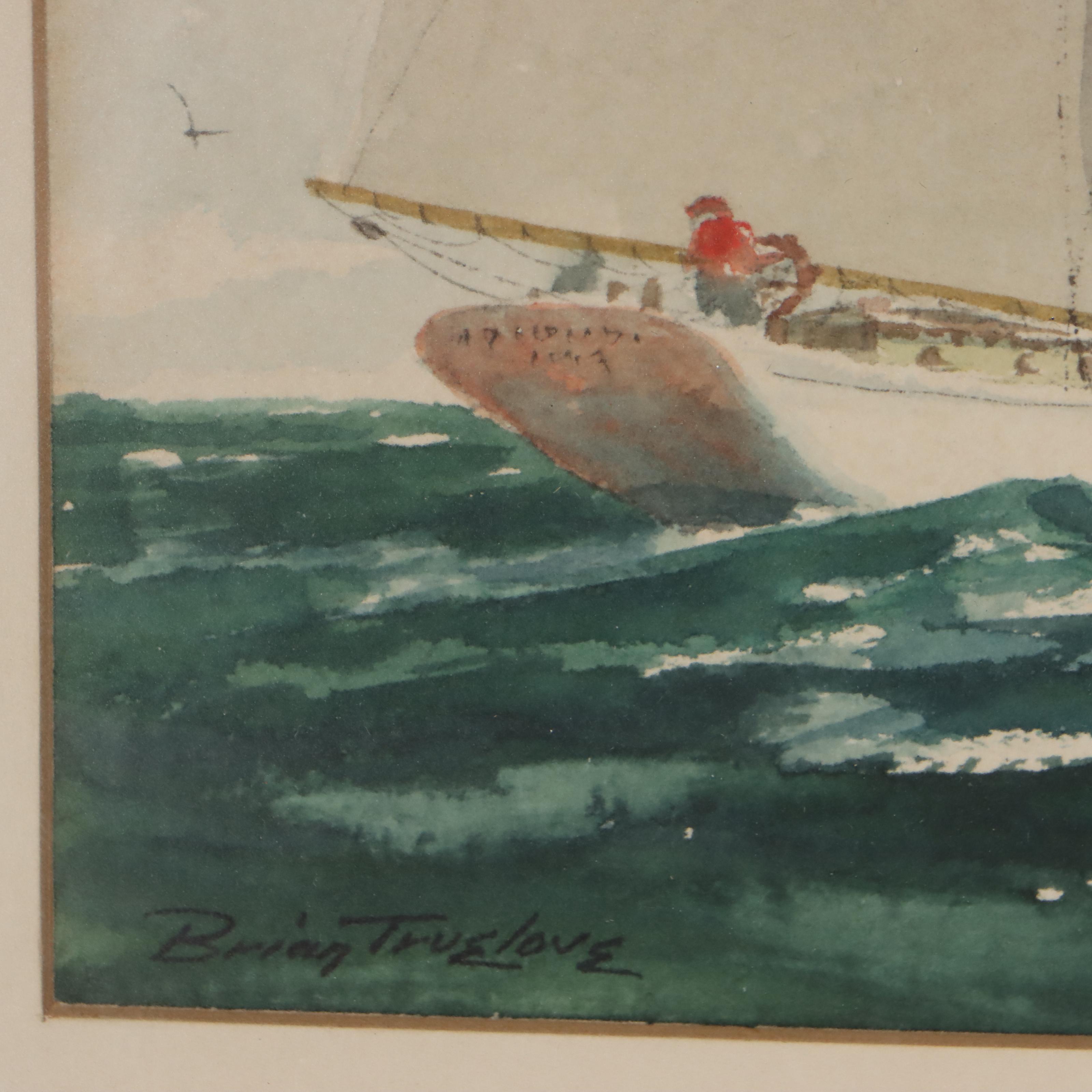 Brian Truelove Nautical Watercolor Paintings of Ships