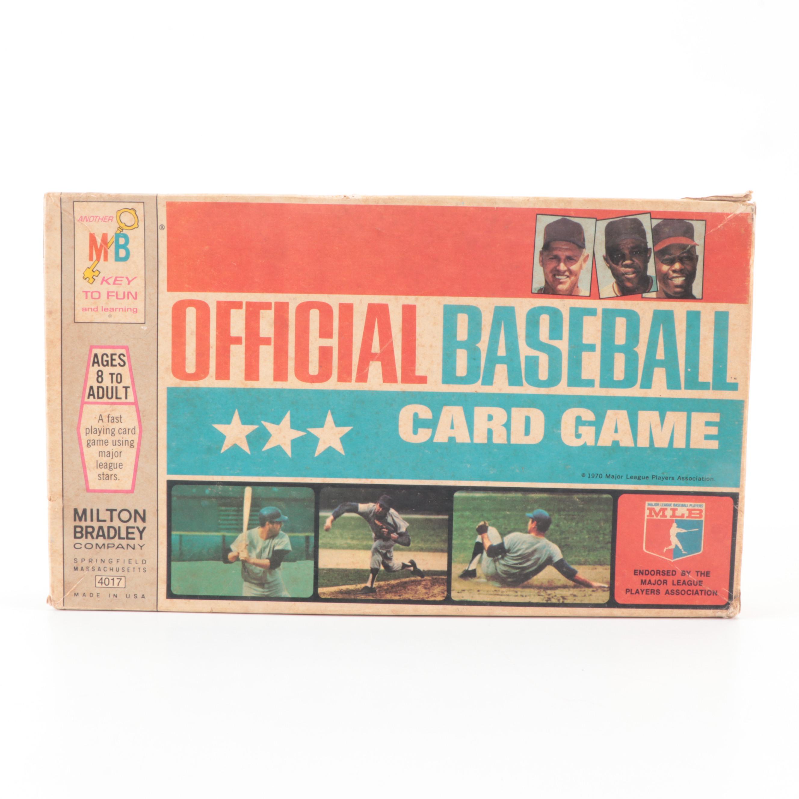 Milton-Bradley Official Baseball Card Game with Reproduction Draper-Maynard Sign