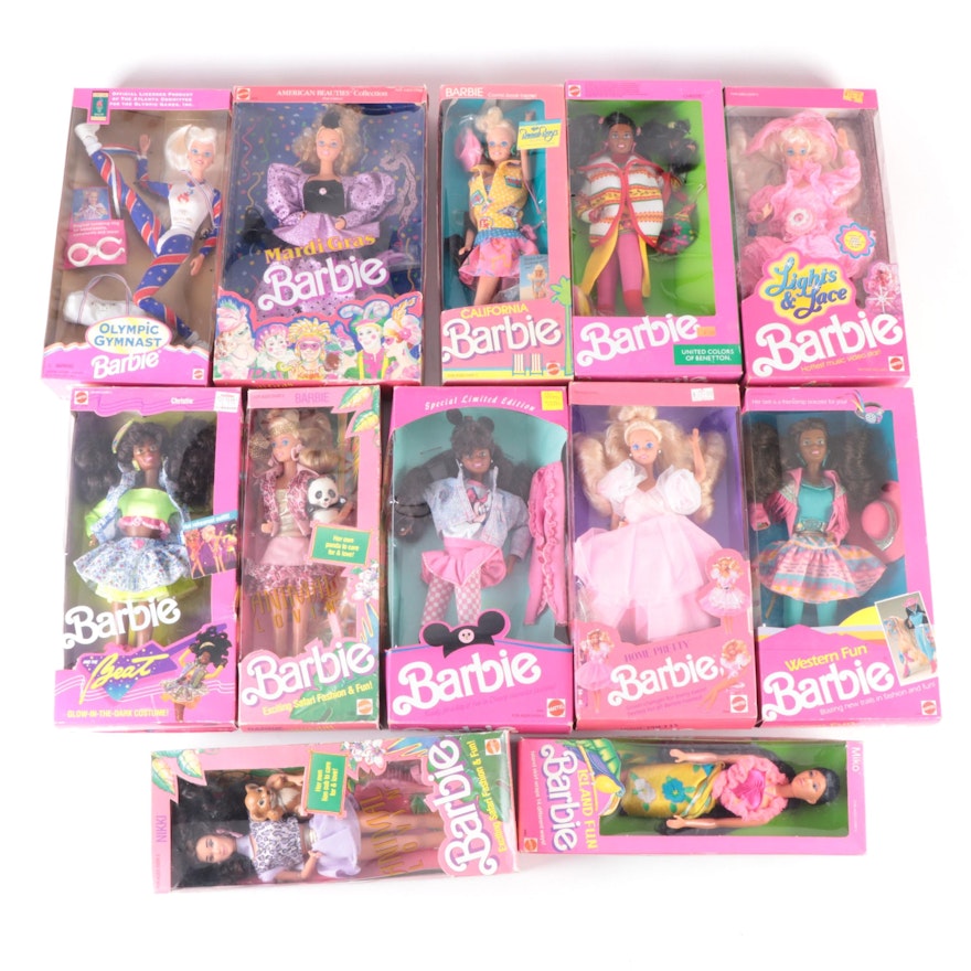 Mattel American Beauties Collection "Mardi Gras Barbie" and Other Dolls