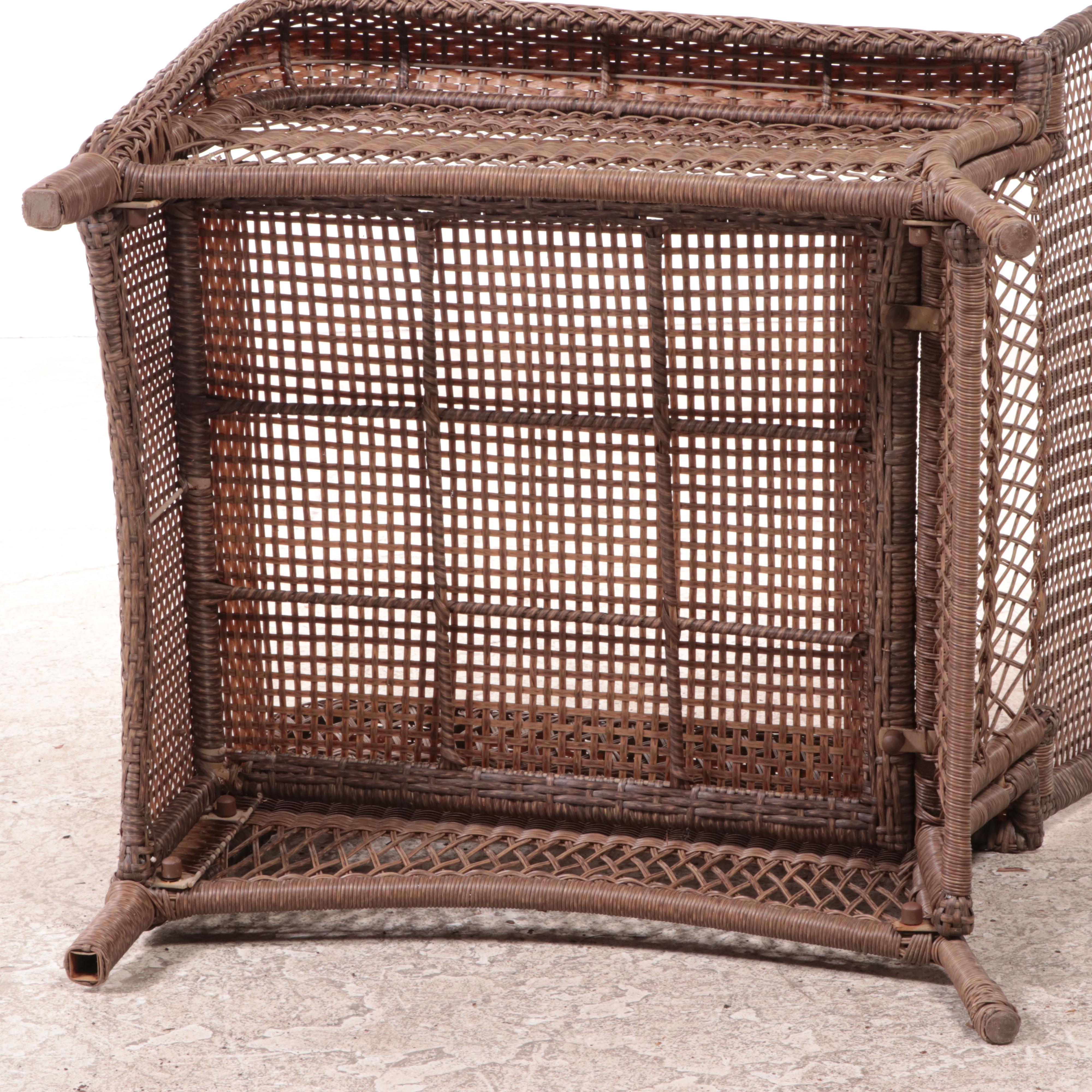 Martha Stewart Living PE Rattan Wicker Patio Armchair