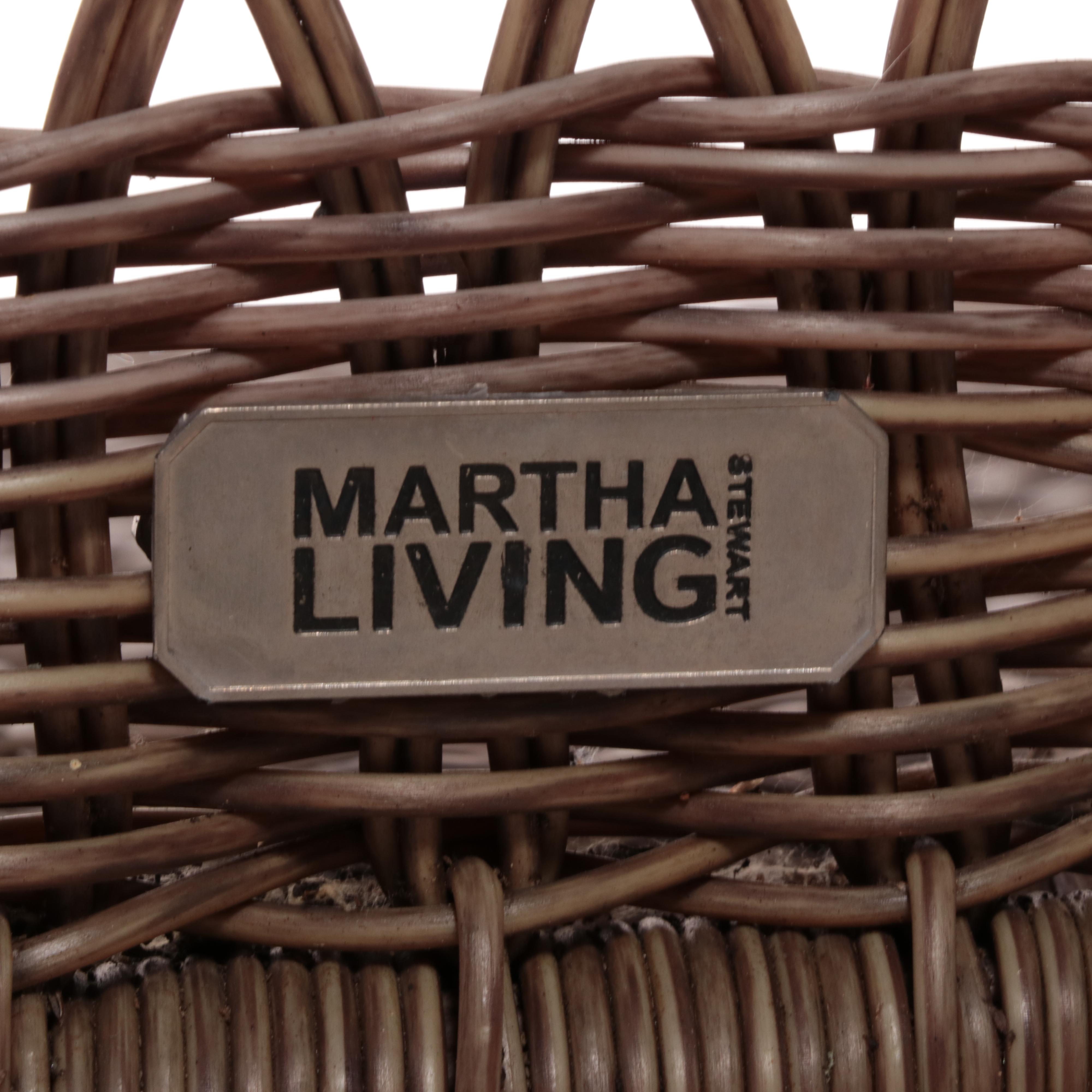Martha Stewart Living PE Rattan Wicker Patio Armchair