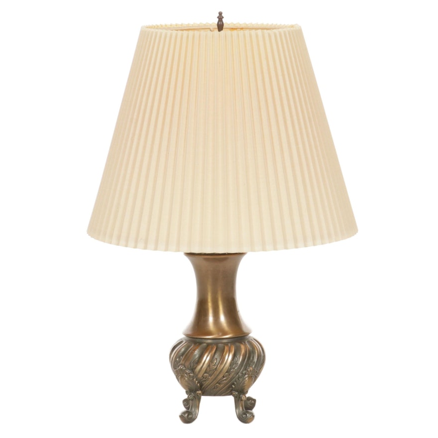 French Style Cast Metal Table Lamp, Late 20th to 21st Century