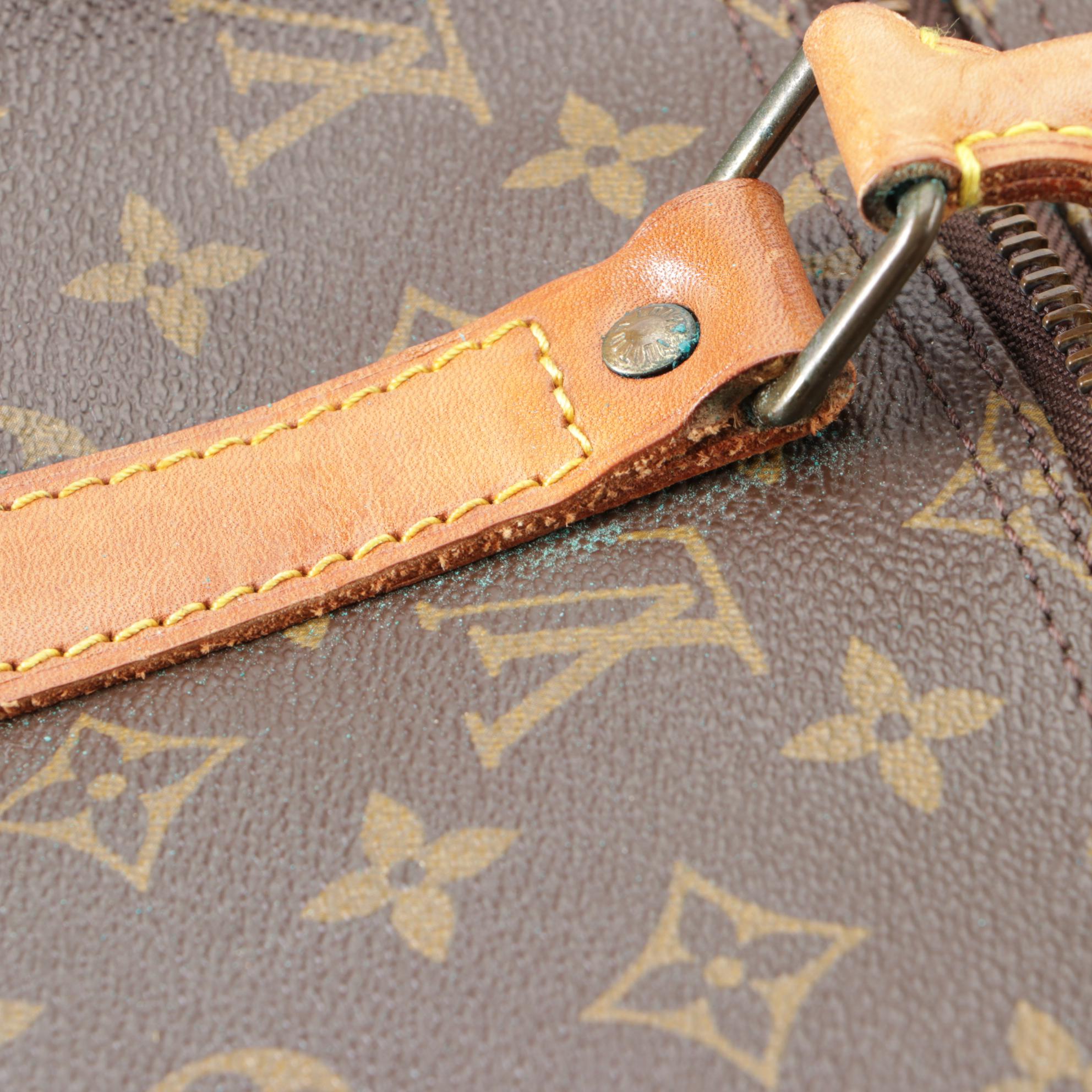 Louis Vuitton Keepall 50 in Monogram Canvas and Vachetta Leather