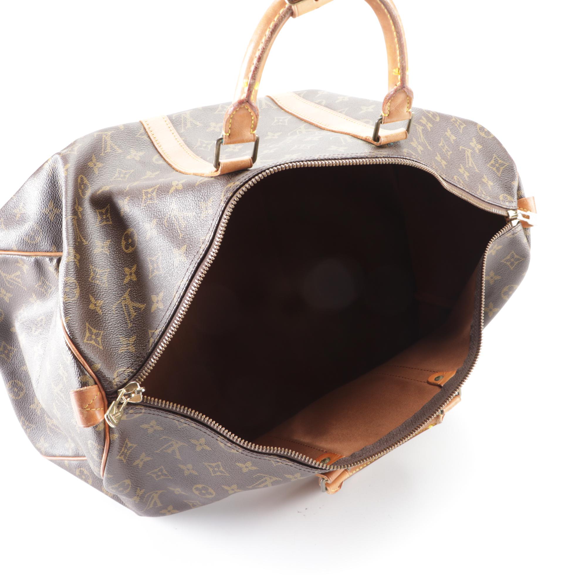 Louis Vuitton Keepall 50 in Monogram Canvas and Vachetta Leather