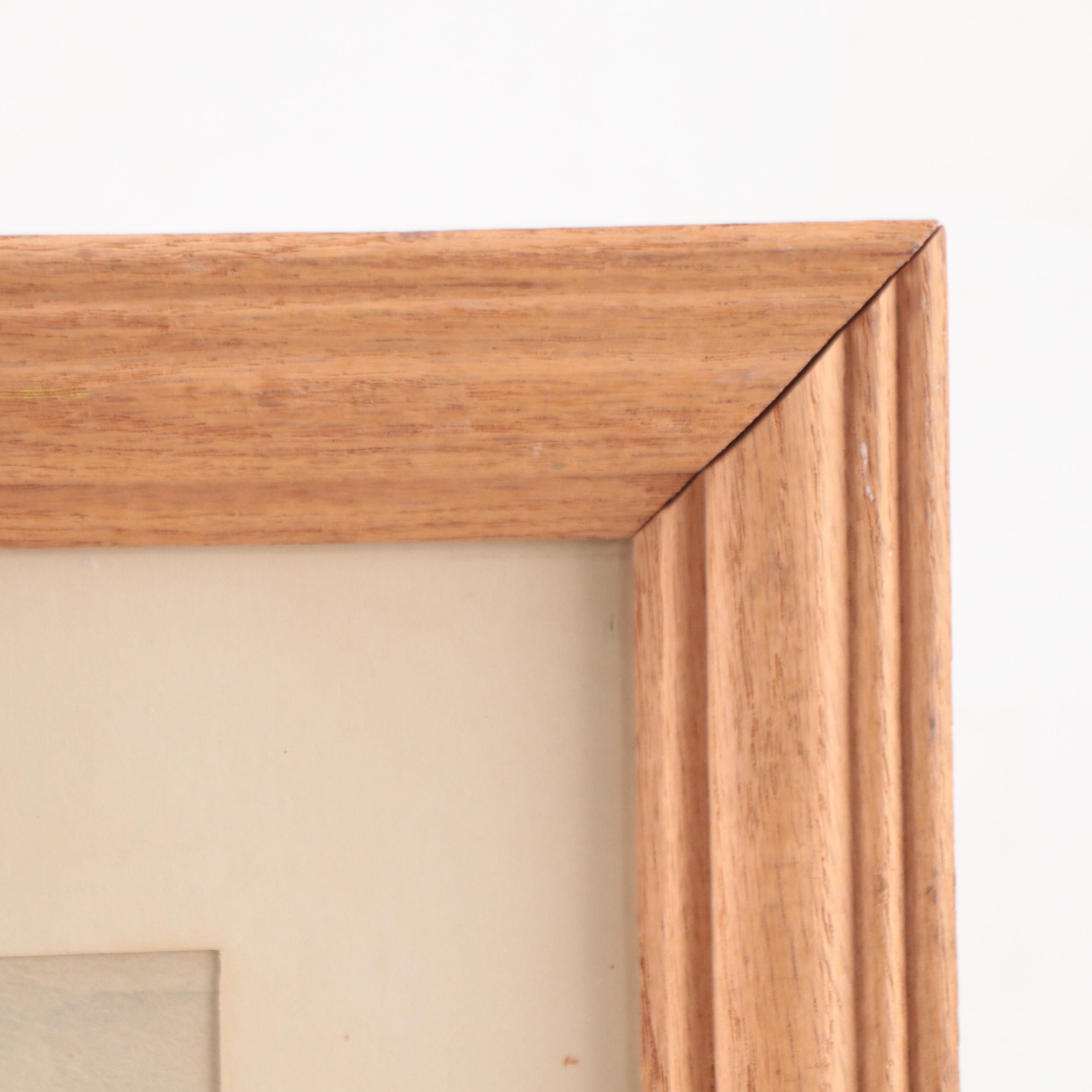 William Weisblatt Watercolor Painting of European Street Scene