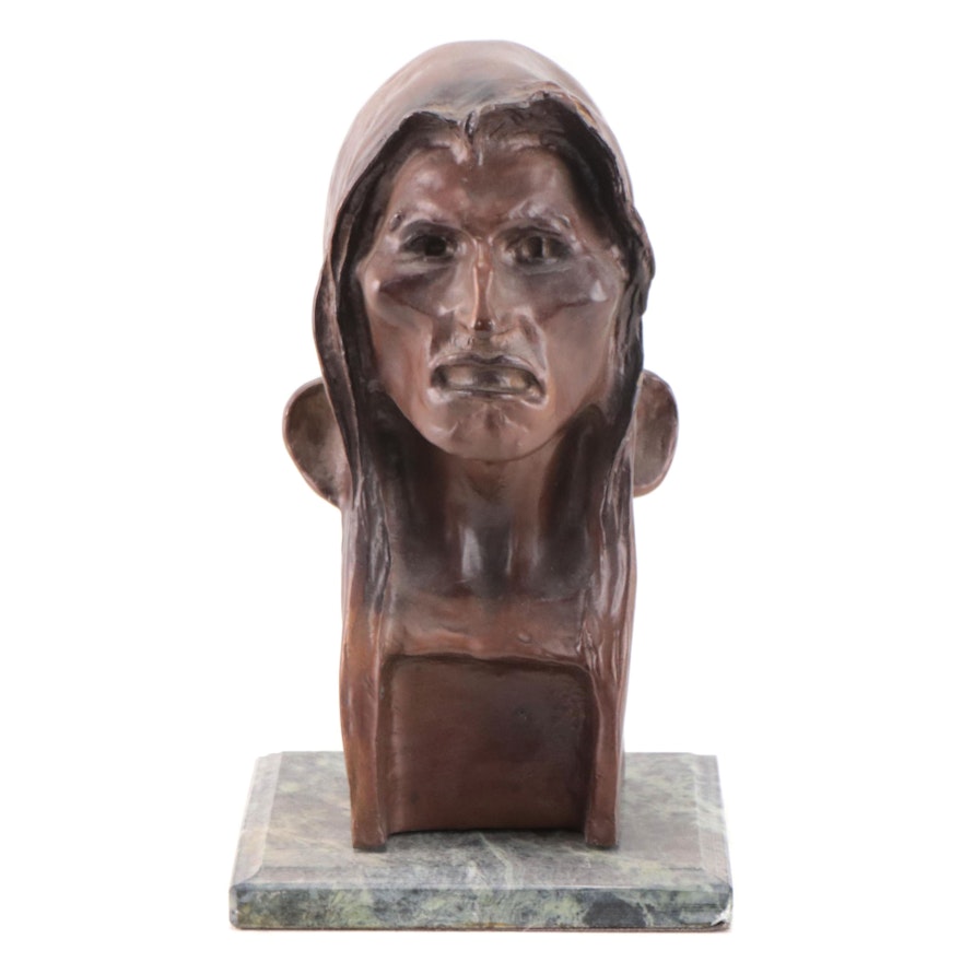 Bronze Sculpture After Frederick Remington "Savage"