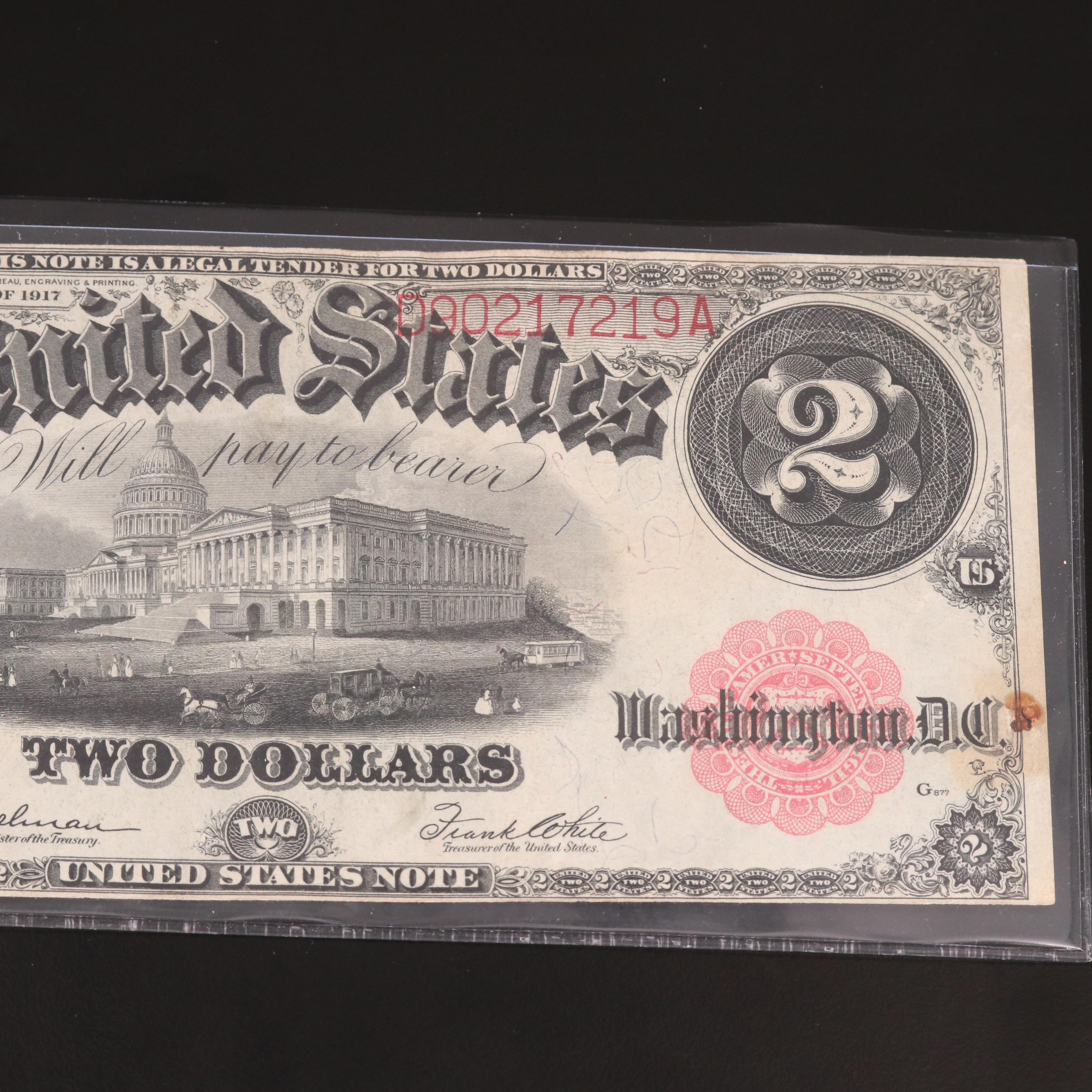 1917 $2 Legal Tender Note