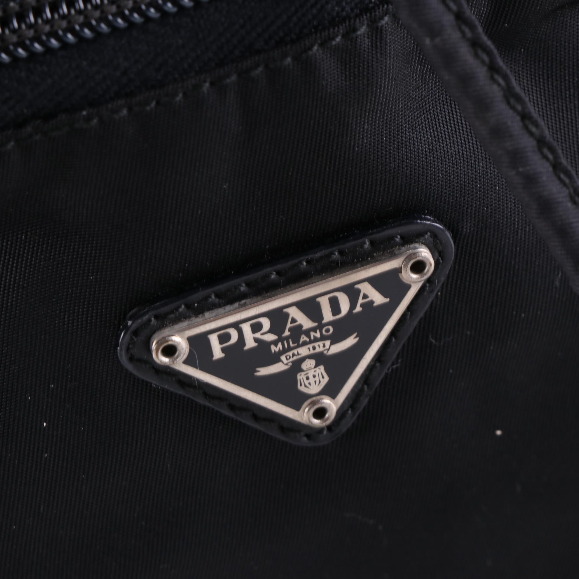 Prada Tessuto Nylon and Leather Backpack Purse