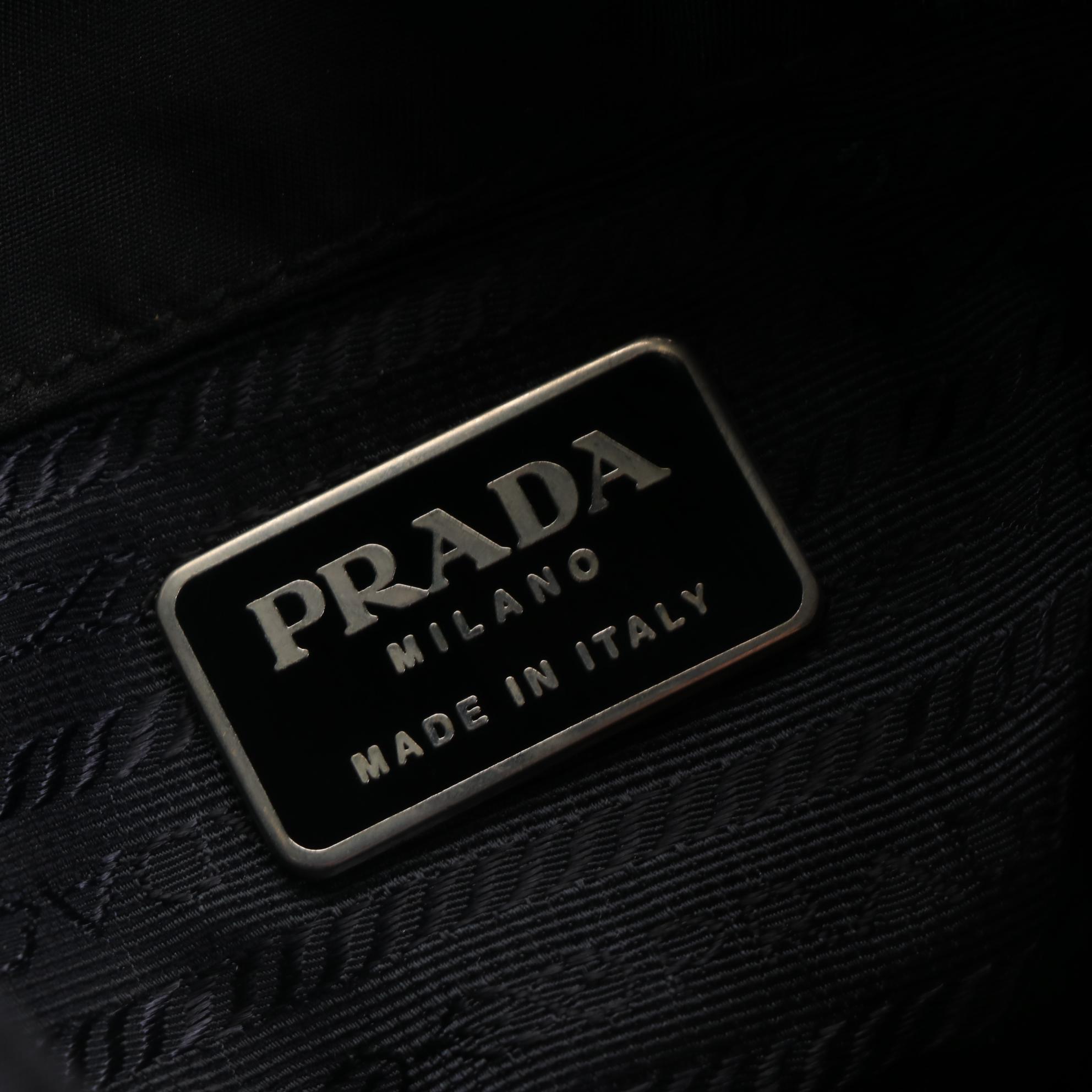 Prada Tessuto Nylon and Leather Backpack Purse