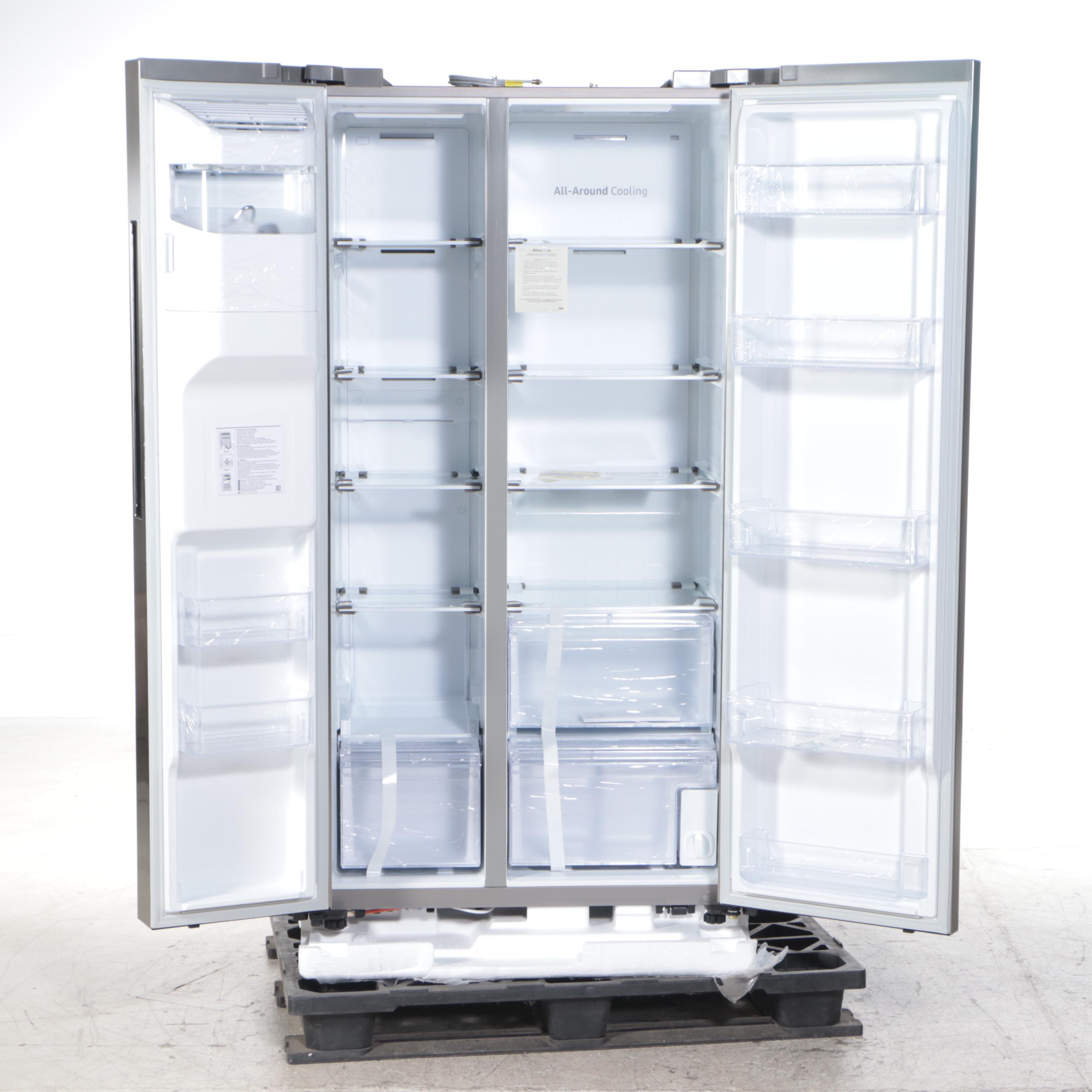 Samsung 22 Cu. Ft. Stainless Steel Counter Depth Side-by-Side Refrigerator