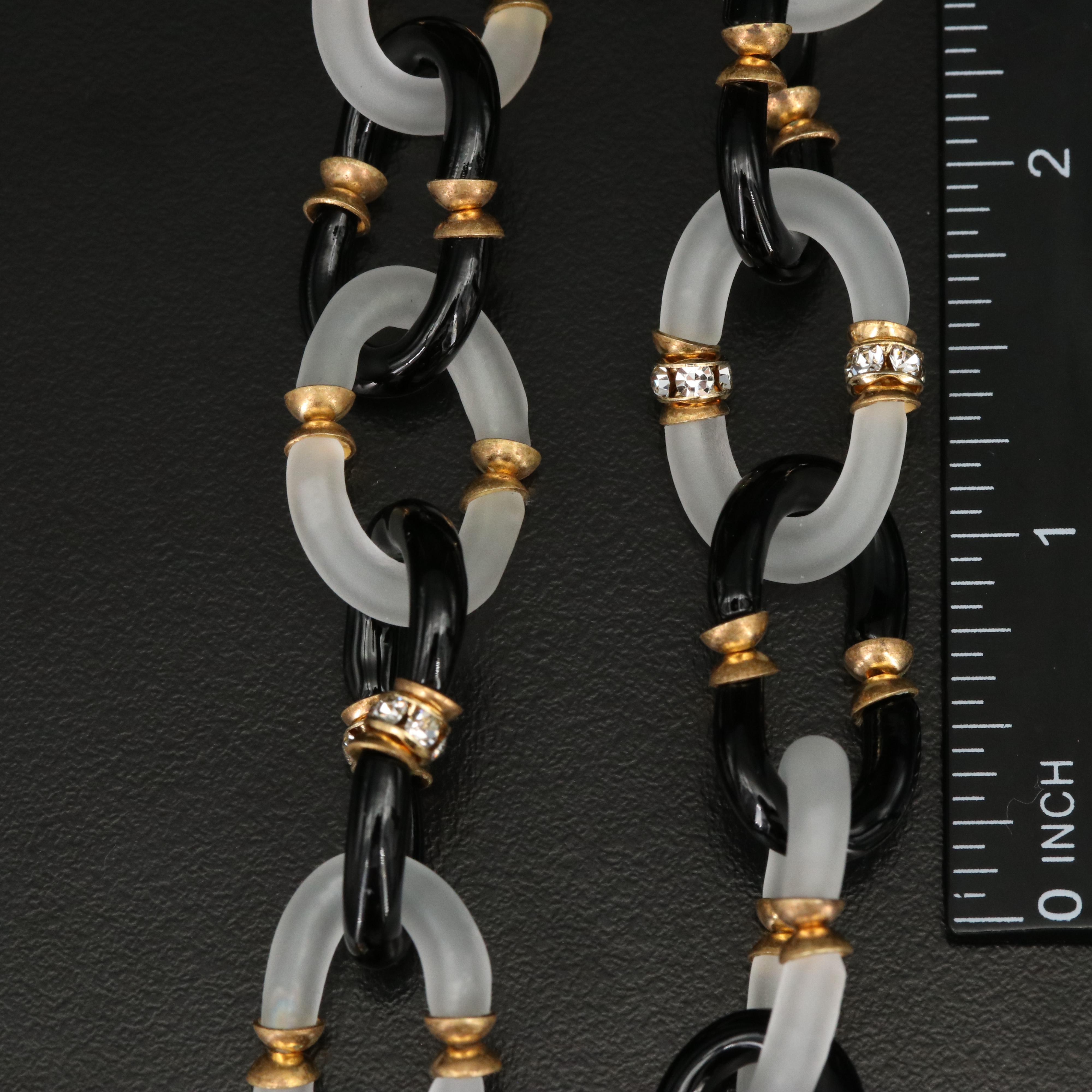 Archimede Seguso for Chanel Murano Glass Link Necklace