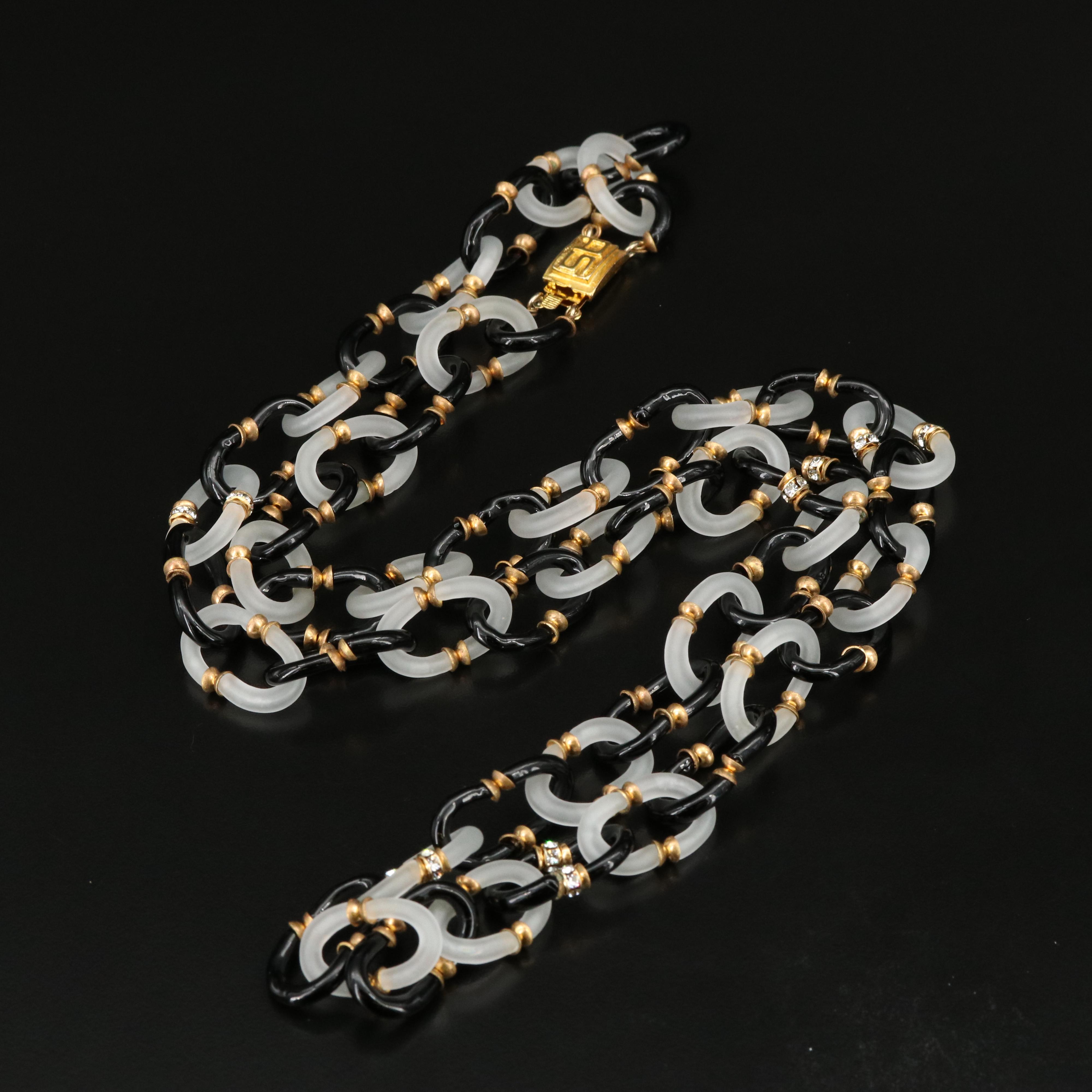 Archimede Seguso for Chanel Murano Glass Link Necklace