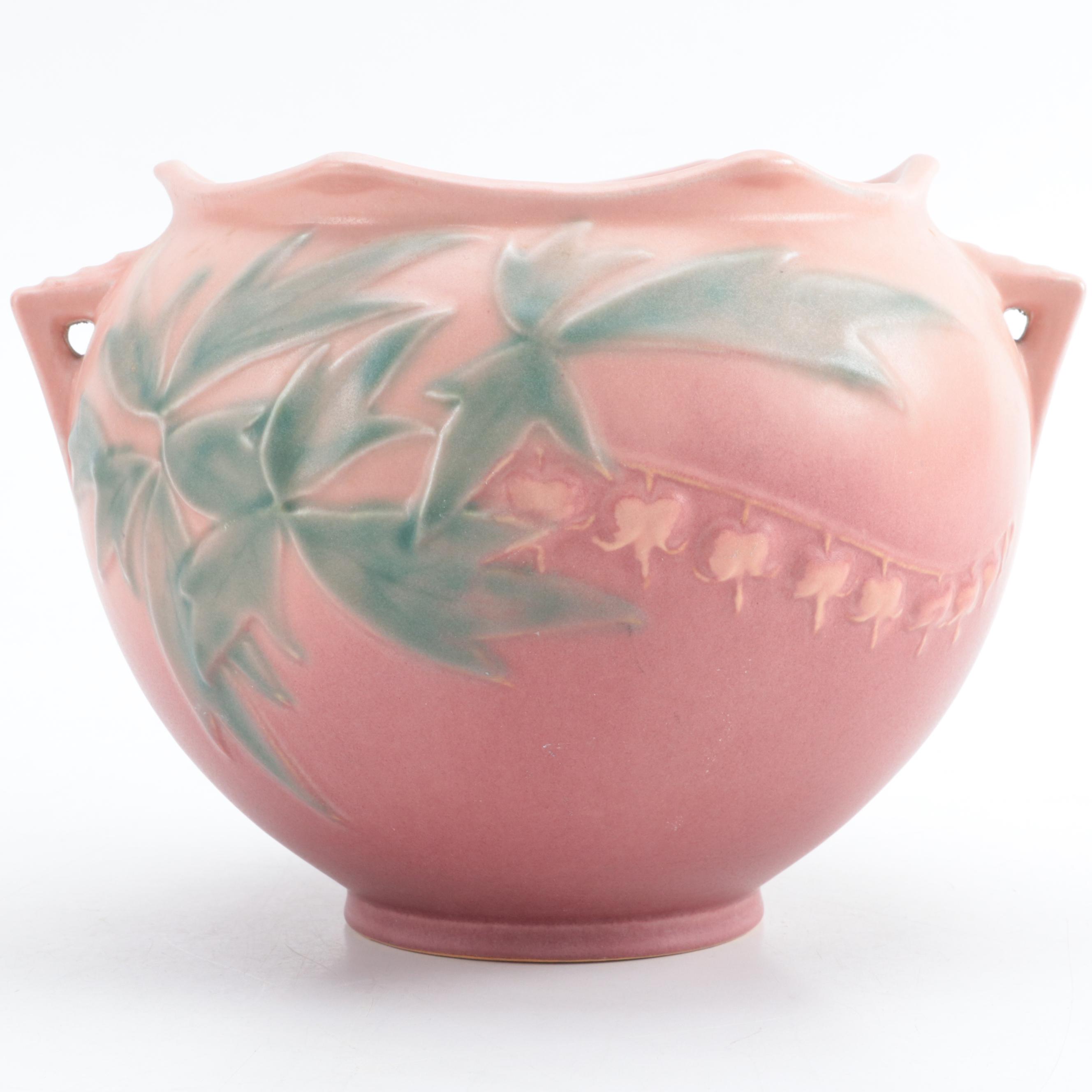 Roseville Pottery "Bleeding Heart" Jardinière, Mid-20th Century