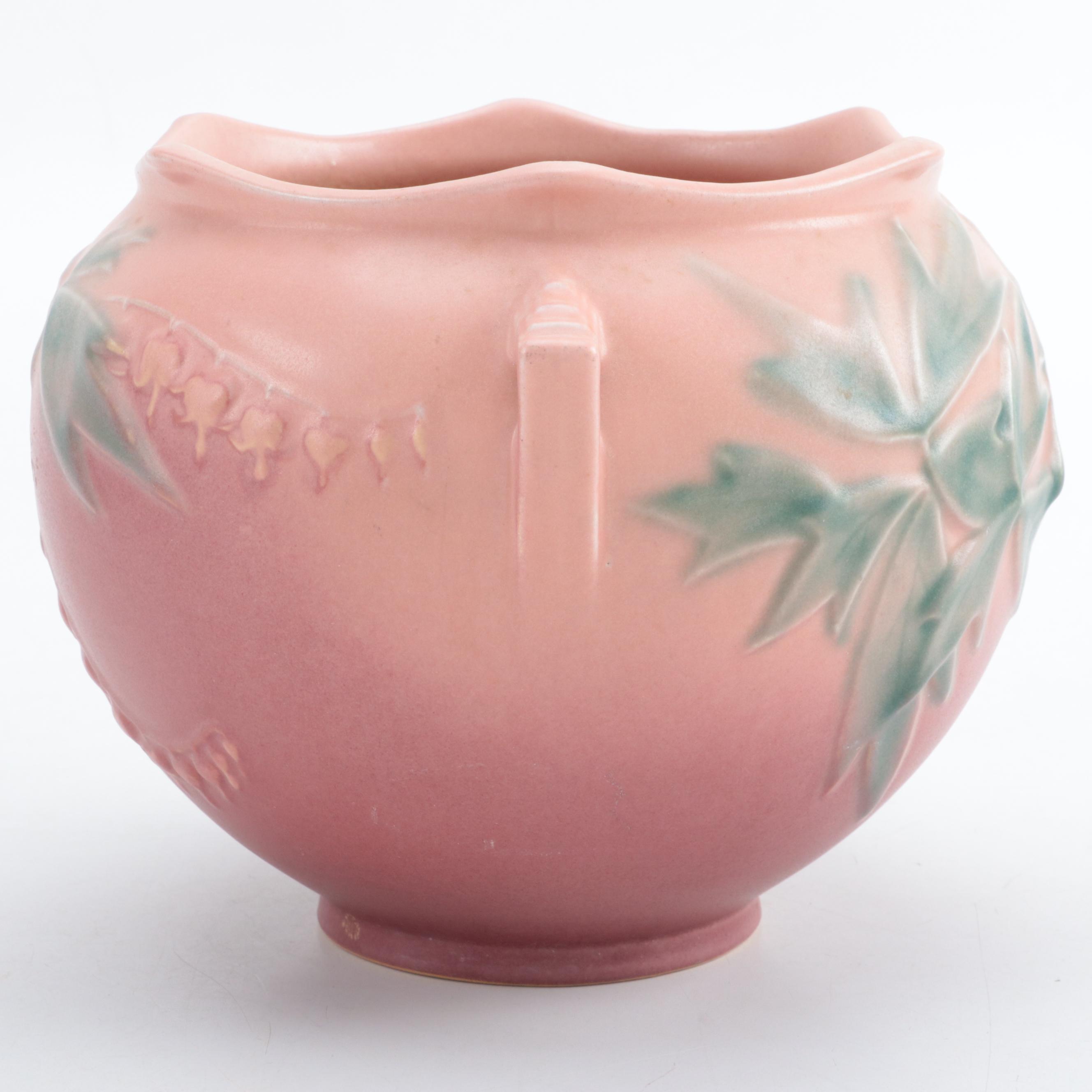 Roseville Pottery "Bleeding Heart" Jardinière, Mid-20th Century