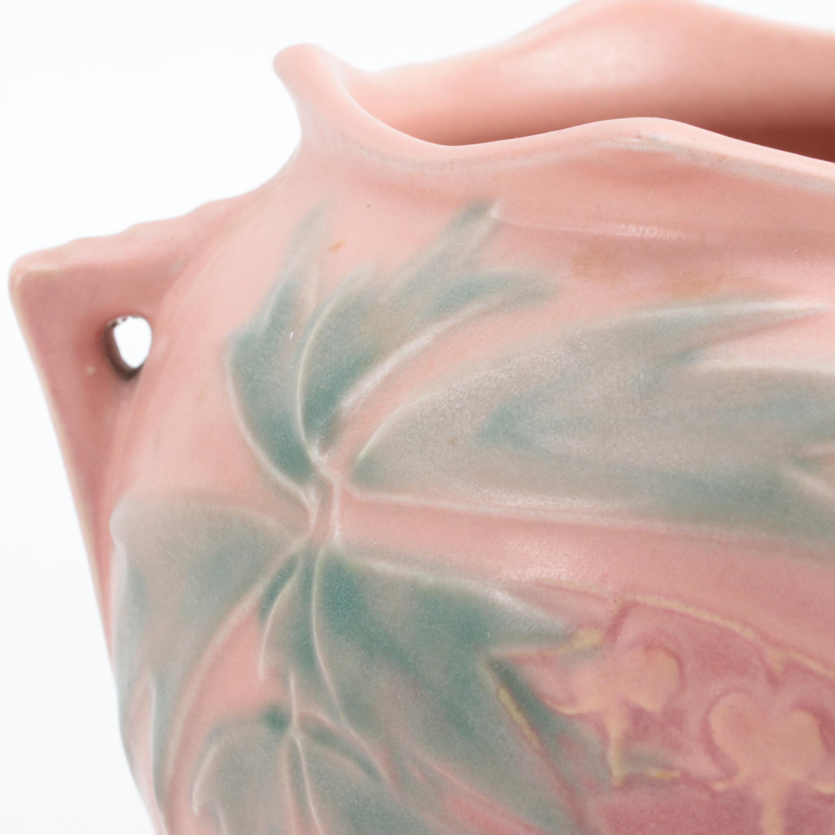 Roseville Pottery "Bleeding Heart" Jardinière, Mid-20th Century