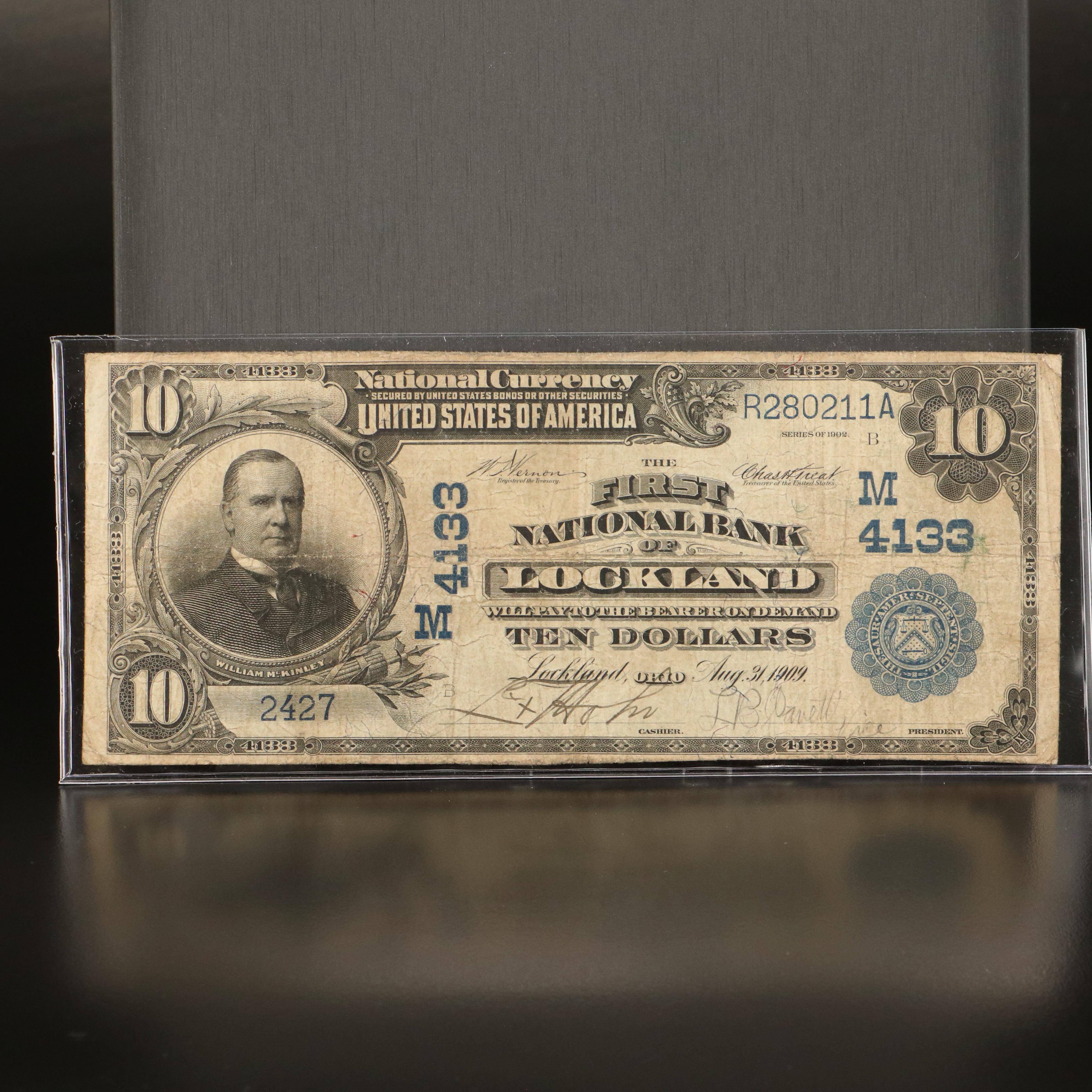 Large Size U.S. Ten Dollar National Bank Note, Series of 1902