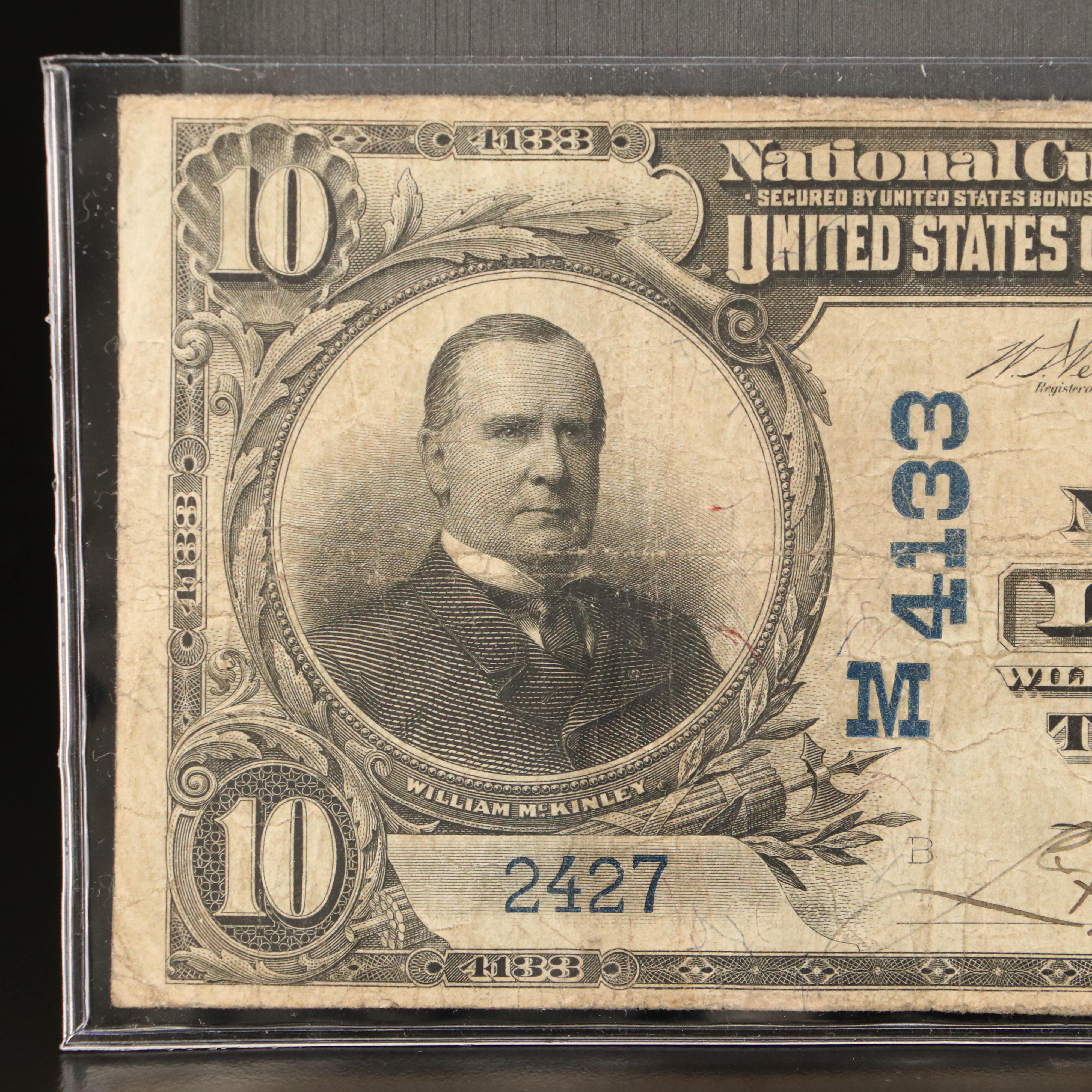 Large Size U.S. Ten Dollar National Bank Note, Series of 1902