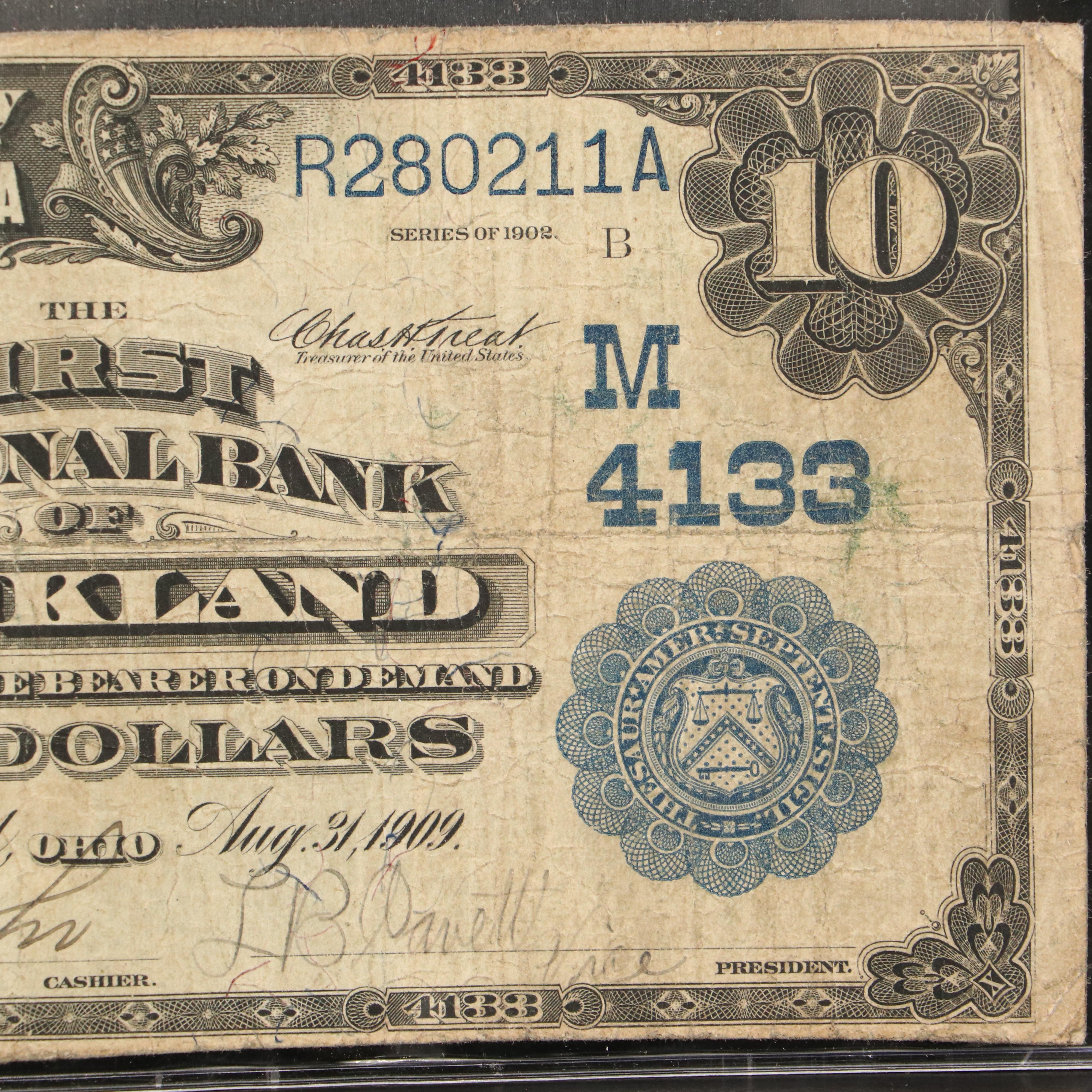 Large Size U.S. Ten Dollar National Bank Note, Series of 1902