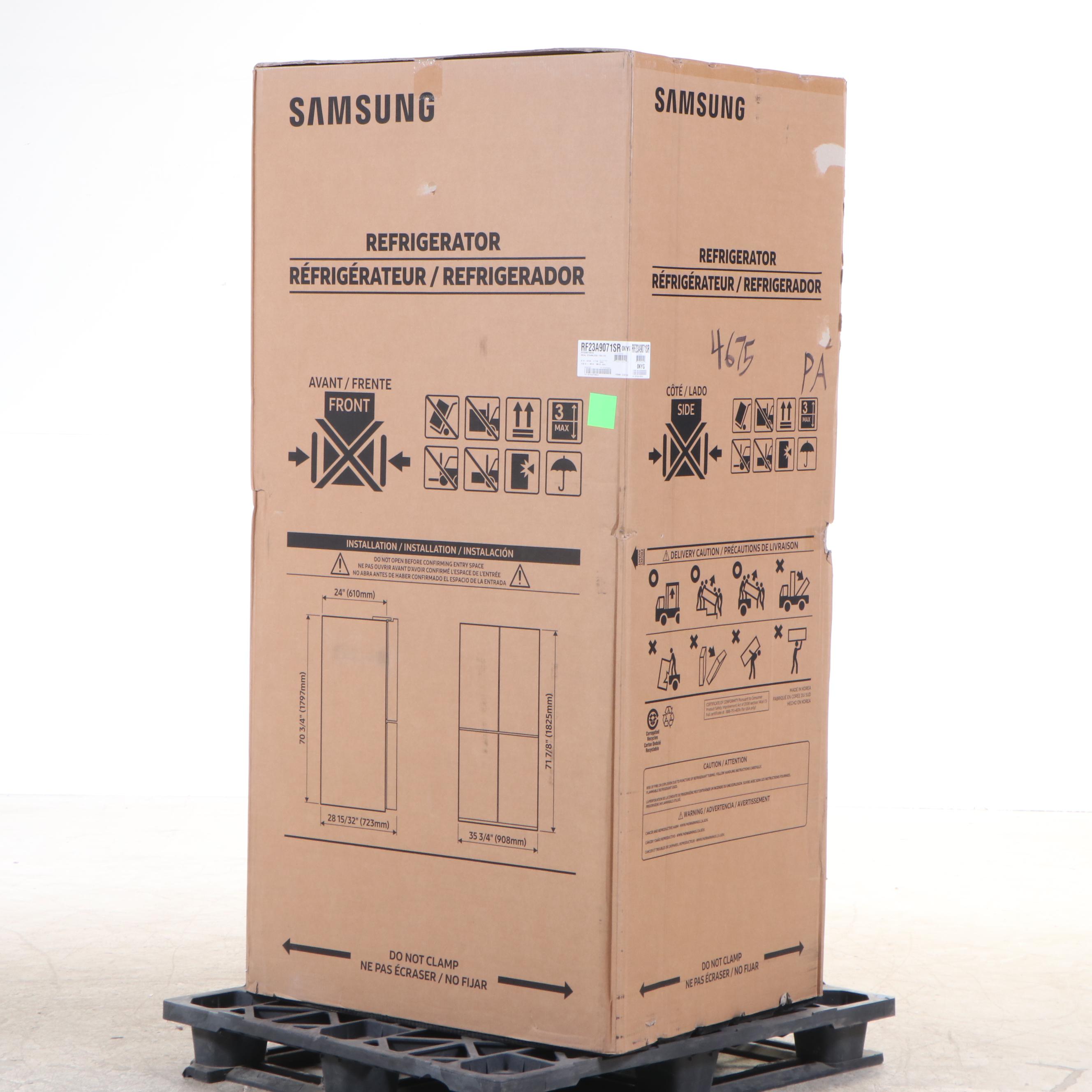 Samsung 23 Cu. Ft. Stainless Smart Counter Depth Four-Door Flex Refrigerator