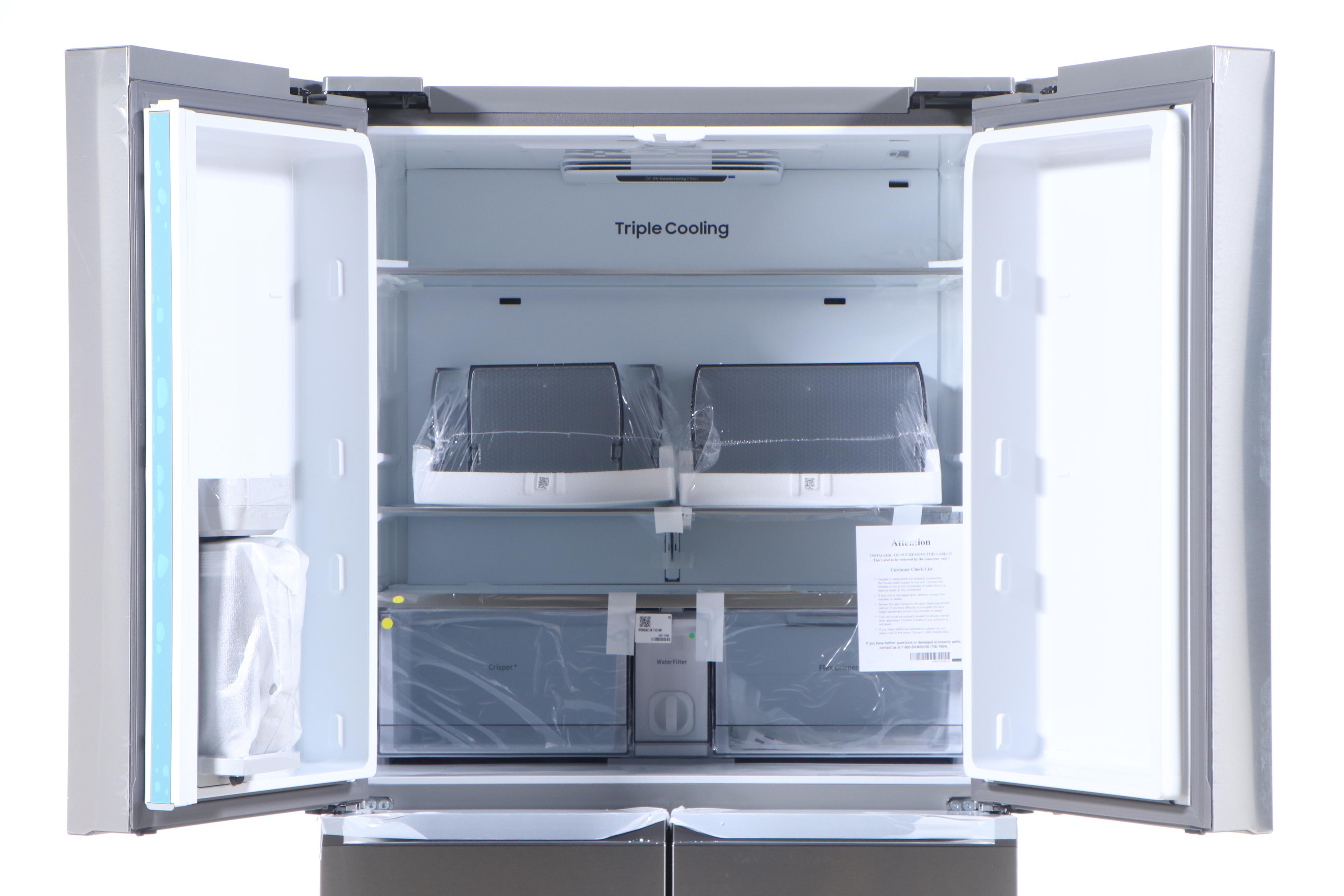 Samsung 23 Cu. Ft. Stainless Smart Counter Depth Four-Door Flex Refrigerator