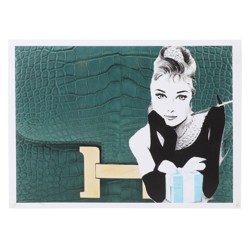 Death NYC Pop Art Graphic Print Featuring Audrey Hepburn, 2022