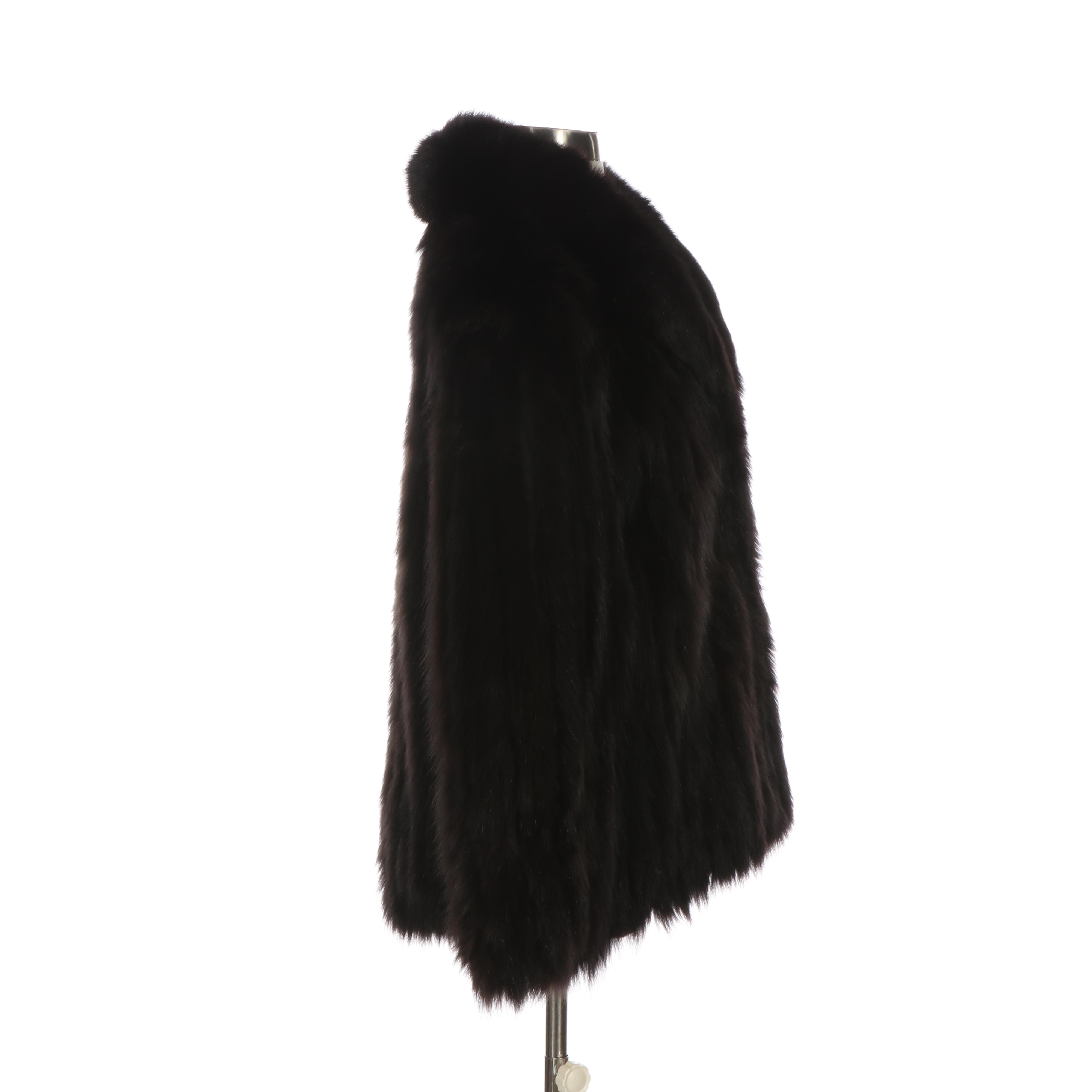 Scandinavian Fur Company Dyed Fox Fur Coat