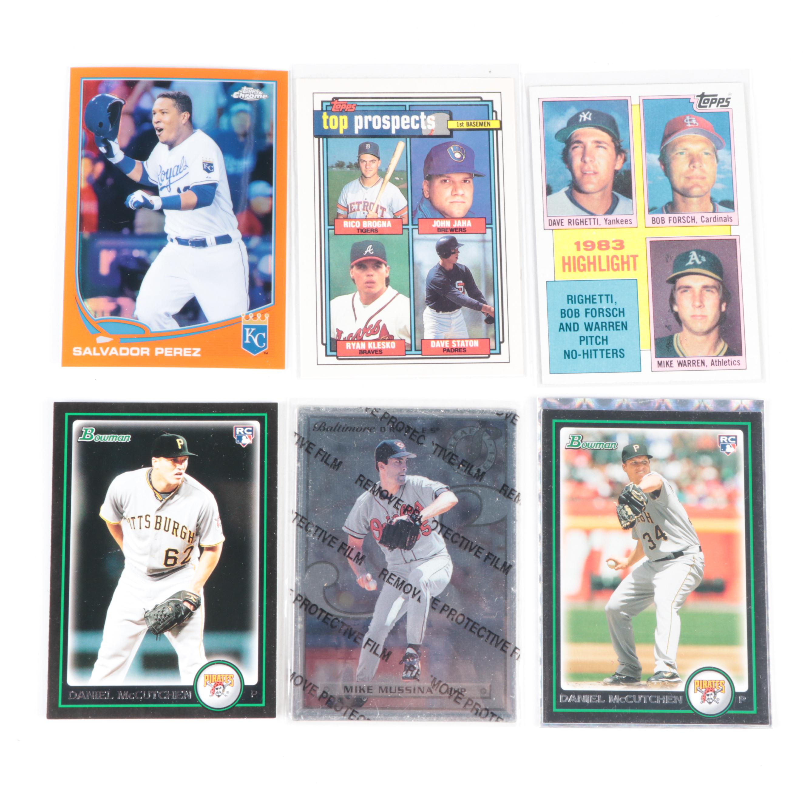 Topps, Other Baseball Cards with Rodriguez, More Rookies, Bonds, 1960s–2010s
