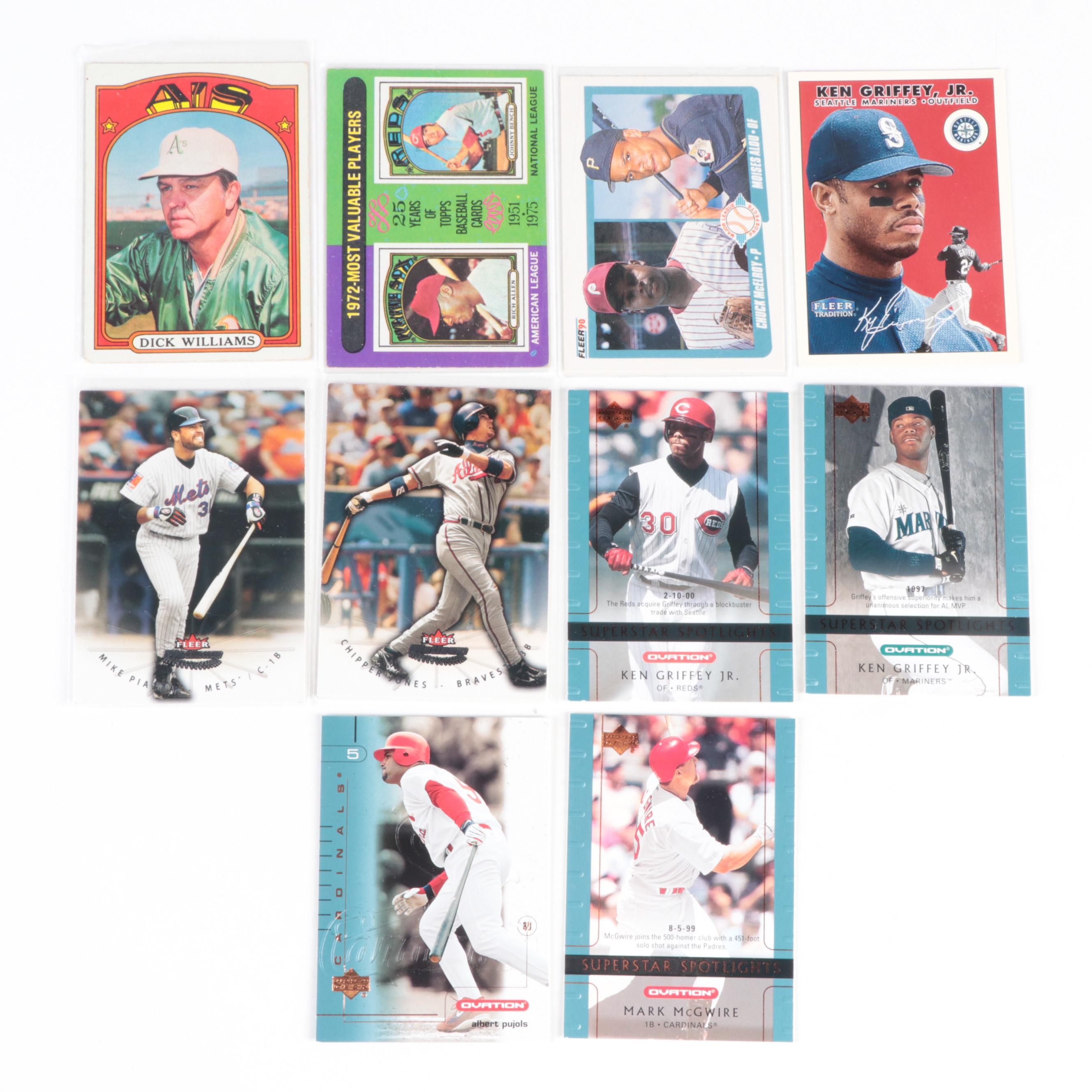 Topps, Other Baseball Cards with Rodriguez, More Rookies, Bonds, 1960s–2010s