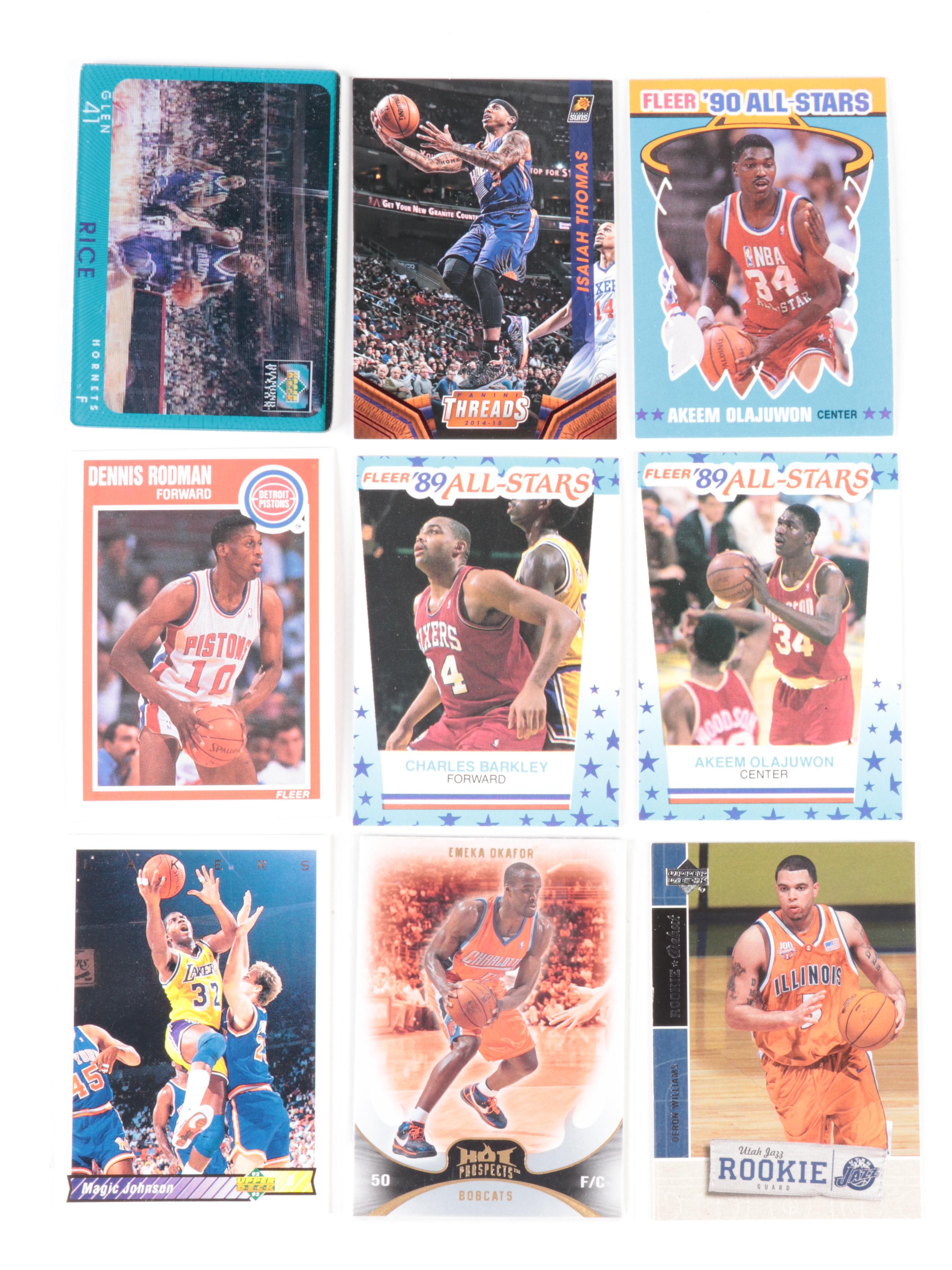 Fleer, More Basketball Cards with Garnett, More Rookies, Jordan, 1970s–2000s