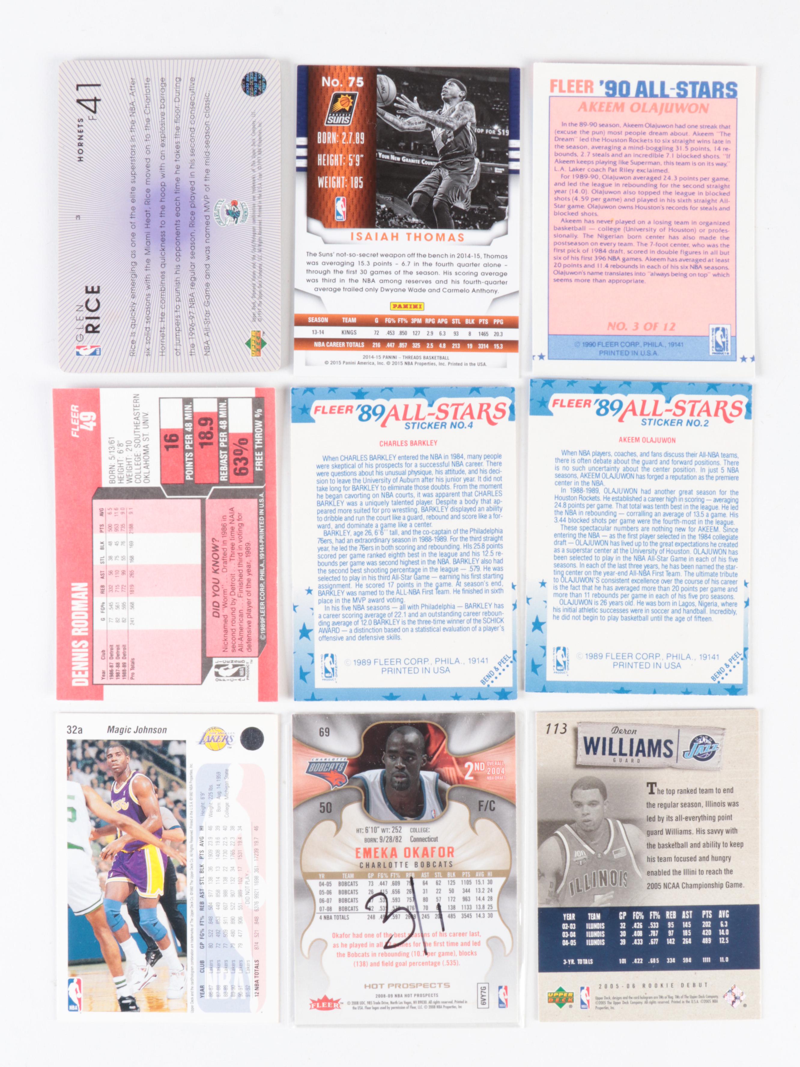 Fleer, More Basketball Cards with Garnett, More Rookies, Jordan, 1970s–2000s