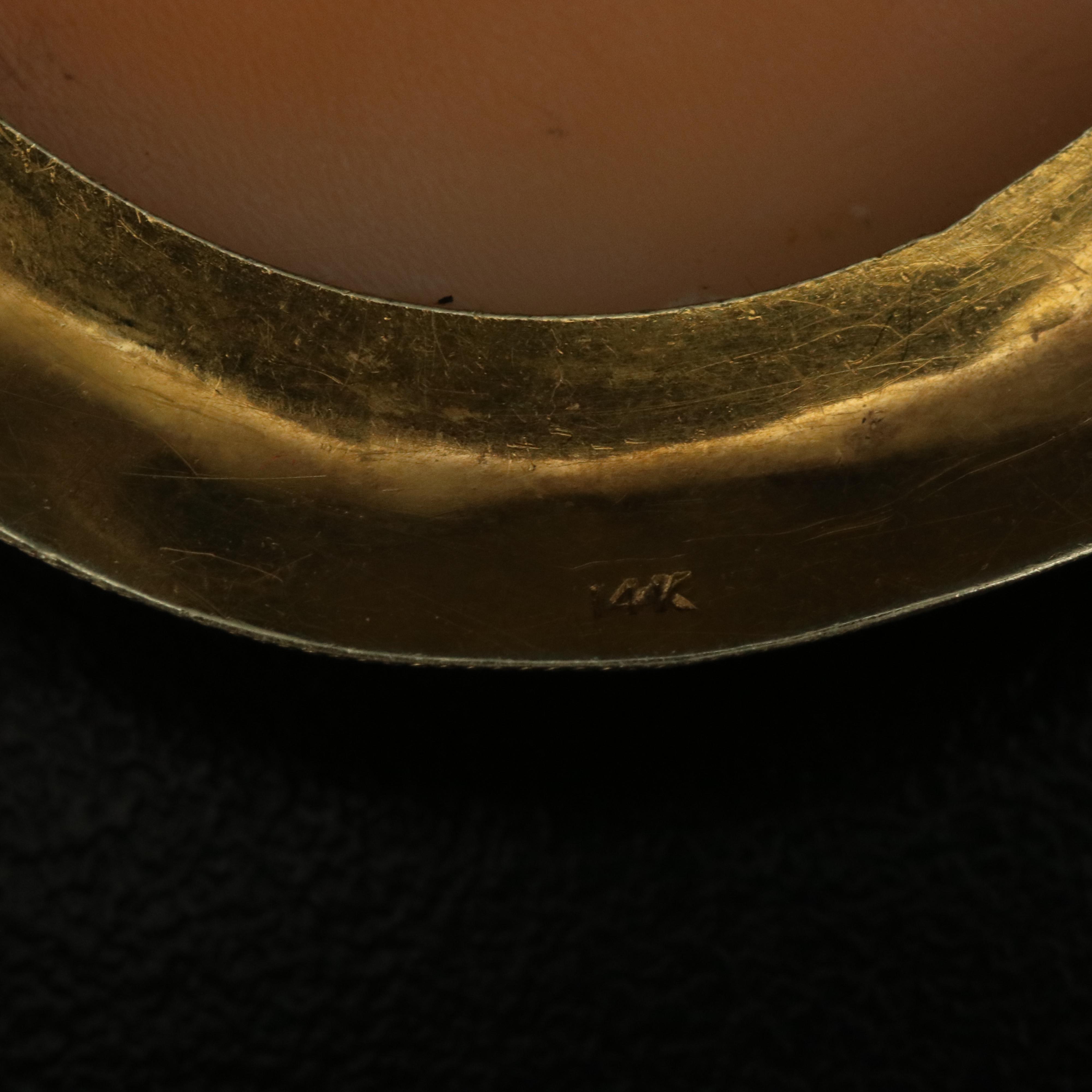 14K Shell Cameo of Ouranos and Gaia