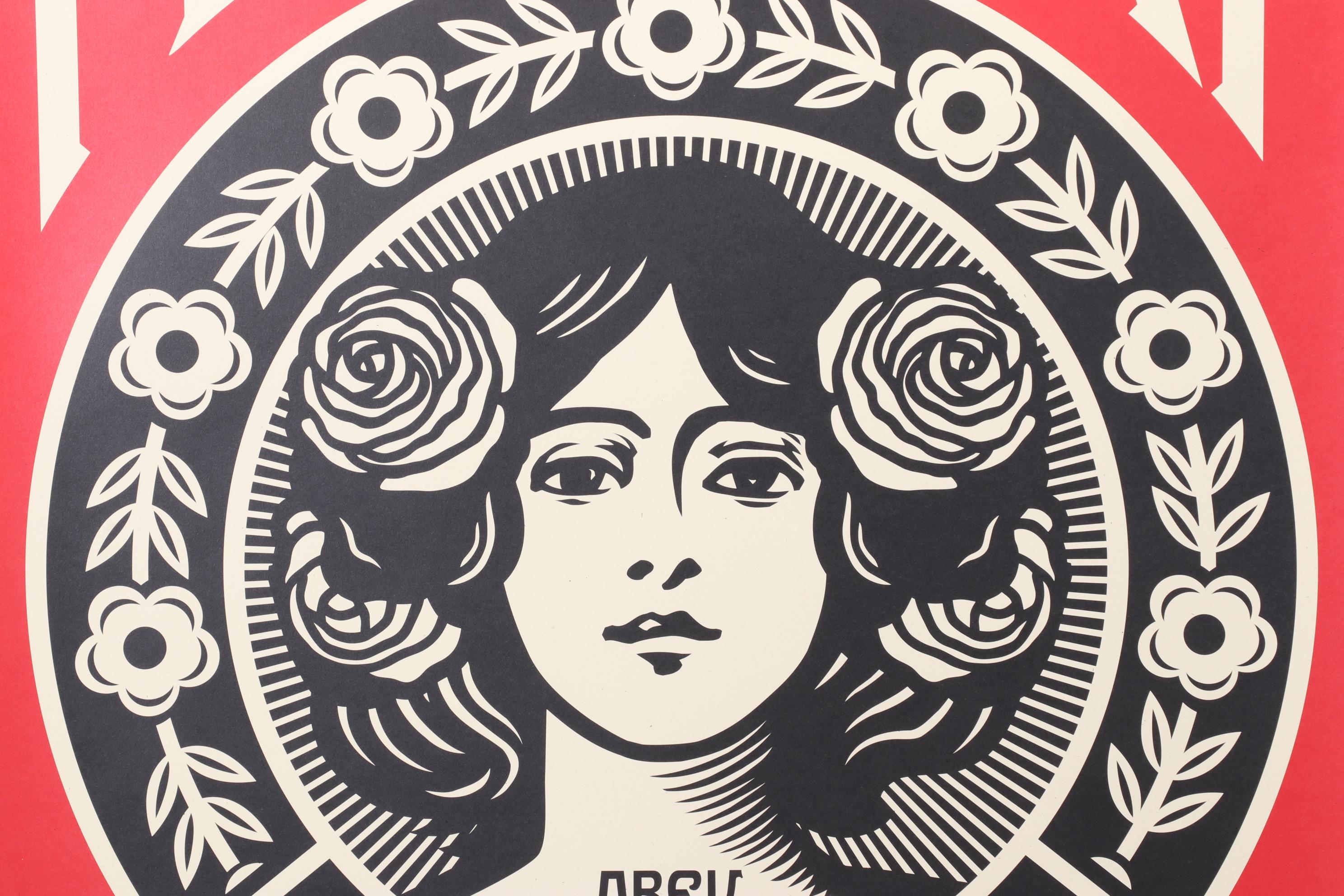 Shepard Fairey Offset Print "Make Art Not War," 2022
