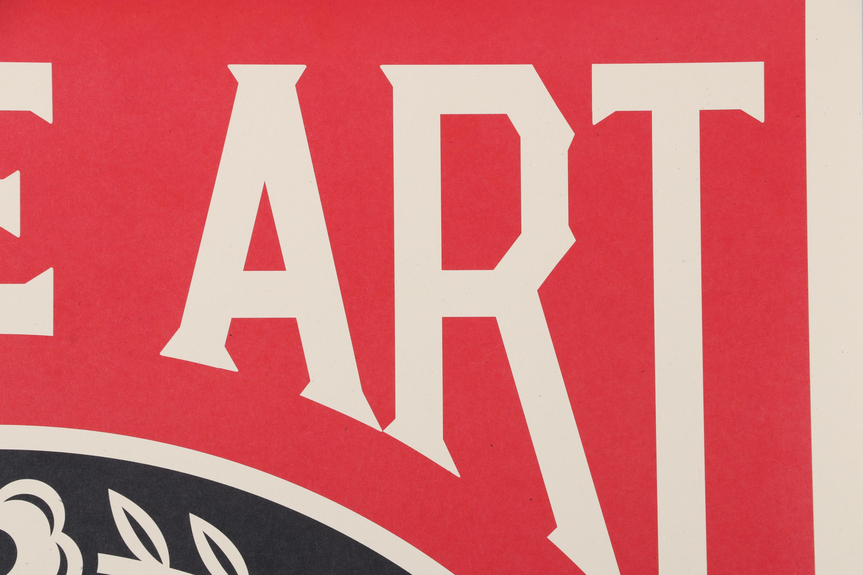 Shepard Fairey Offset Print "Make Art Not War," 2022