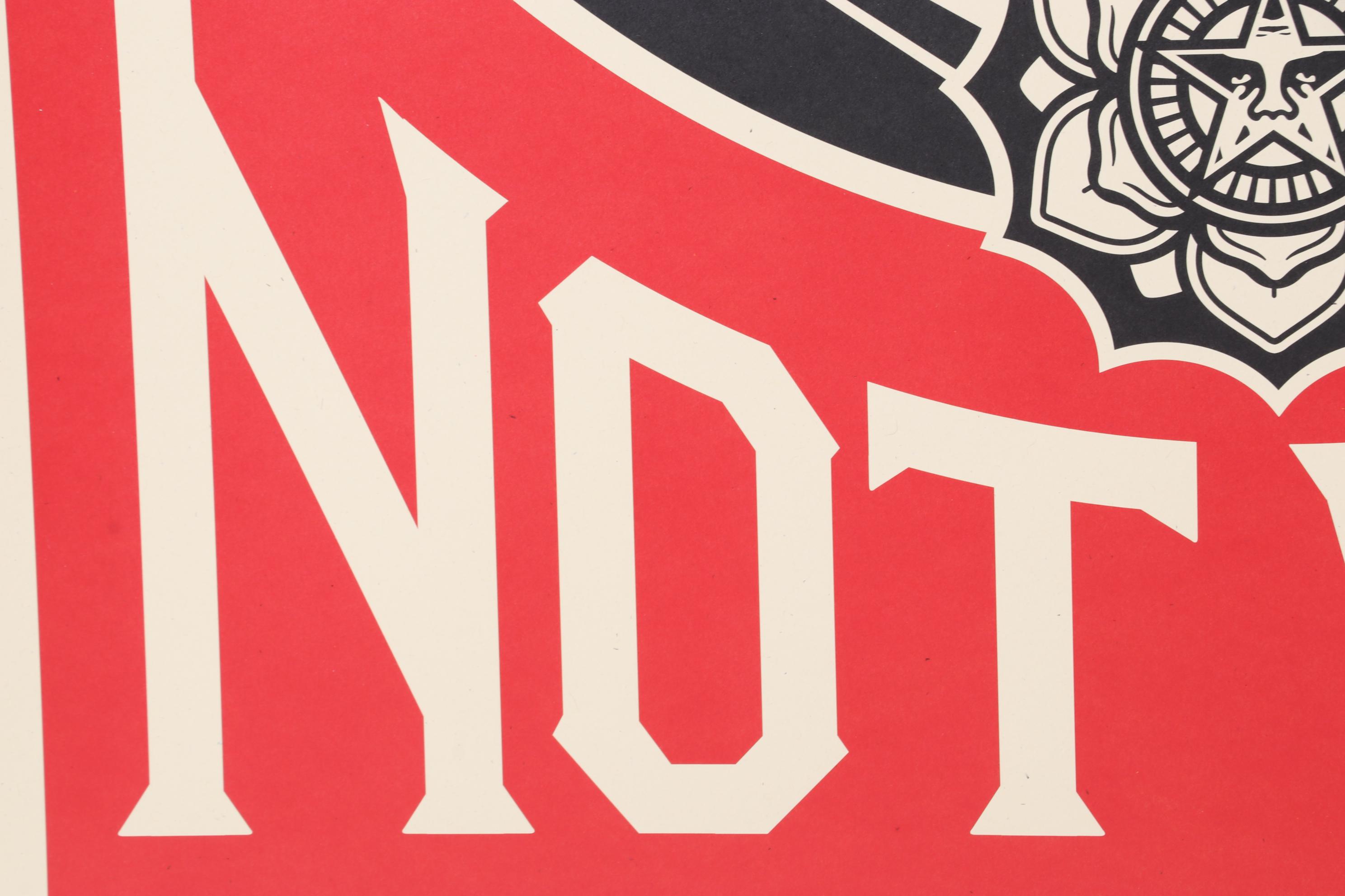 Shepard Fairey Offset Print "Make Art Not War," 2022