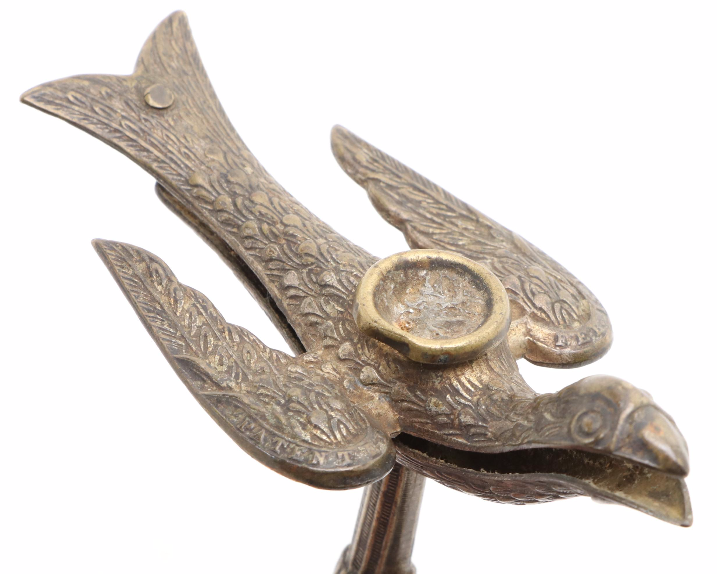 Victorian Ornate Brass Sewing Bird Table Clamp