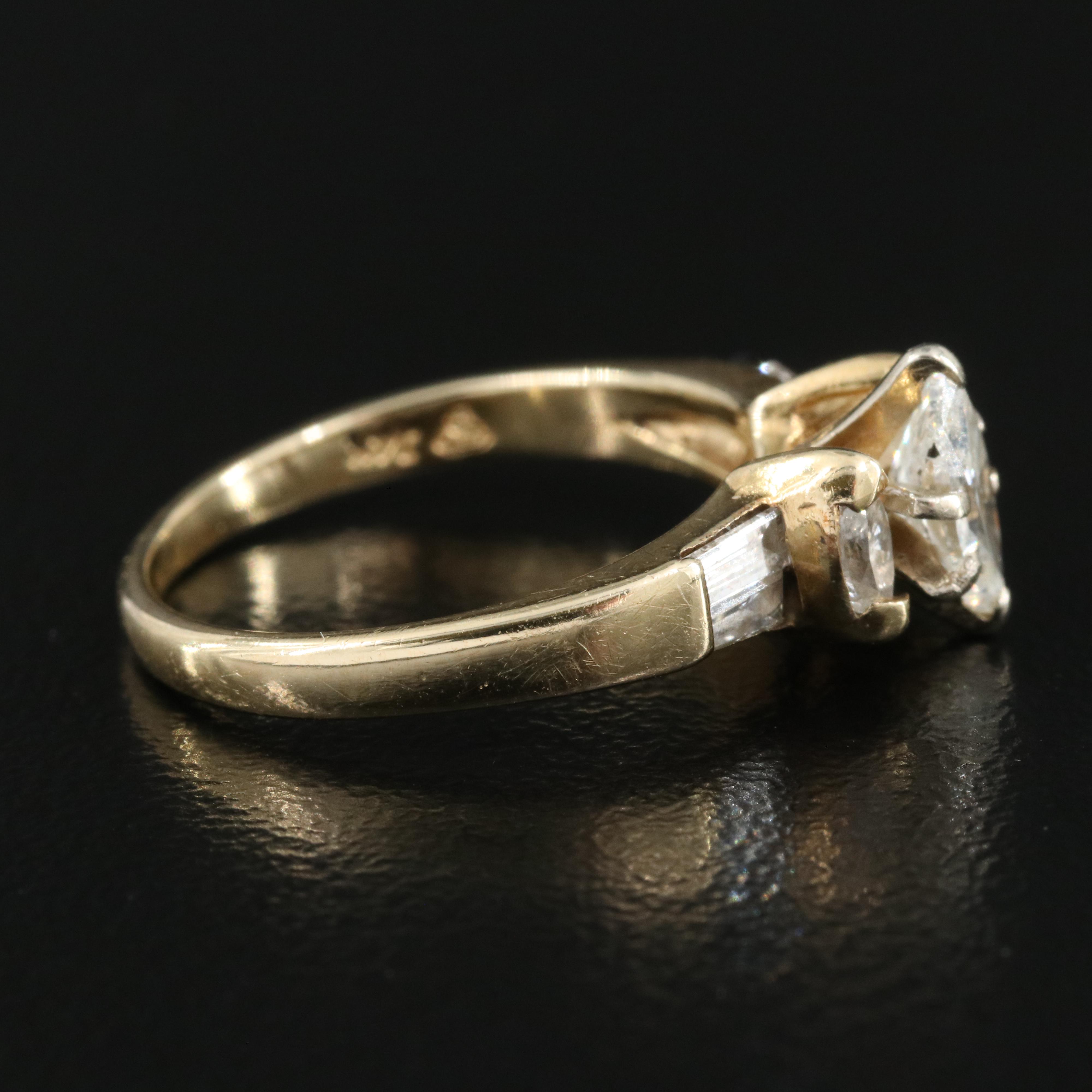 14K 1.00 CTW Diamond Ring