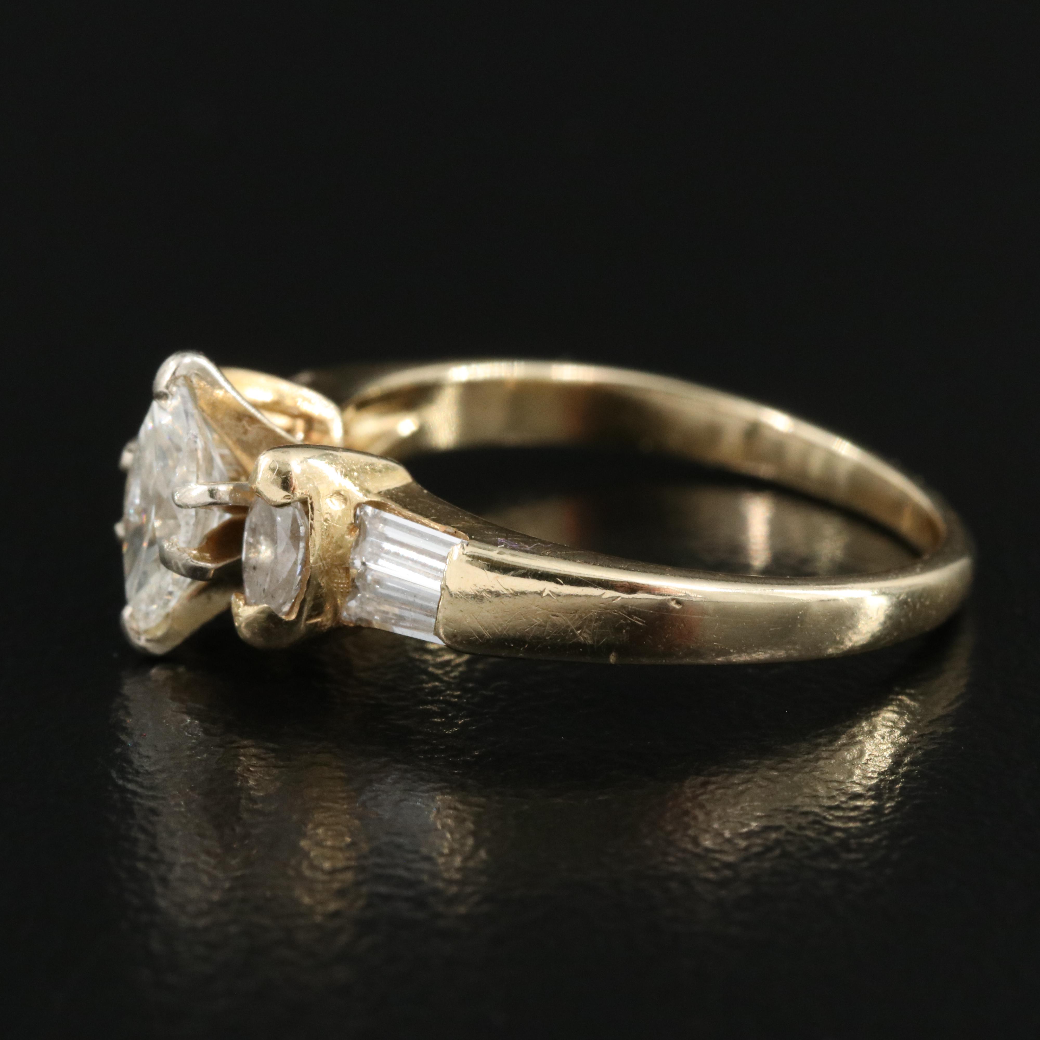 14K 1.00 CTW Diamond Ring