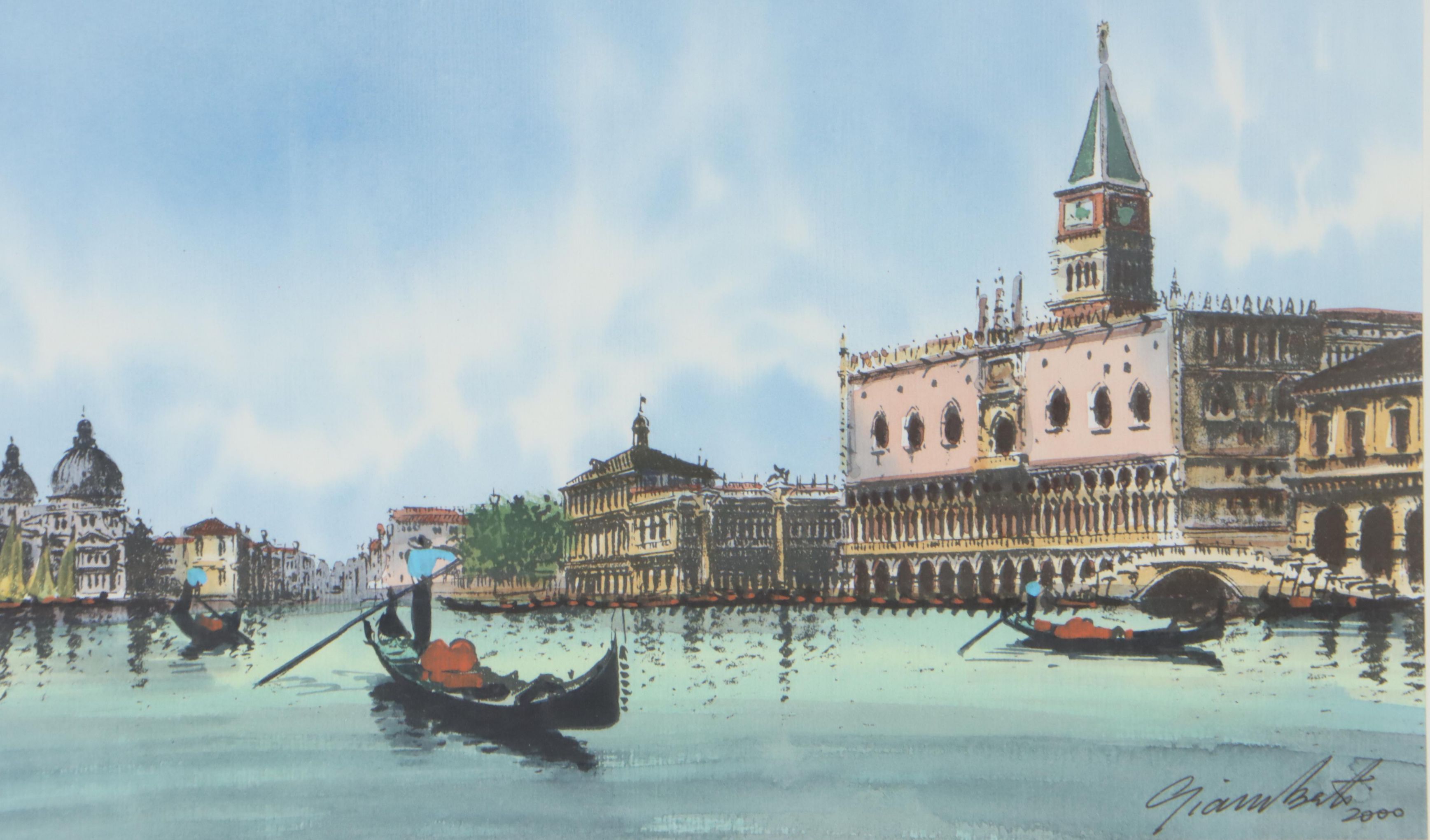 Watercolor Painting of Venice, 2000
