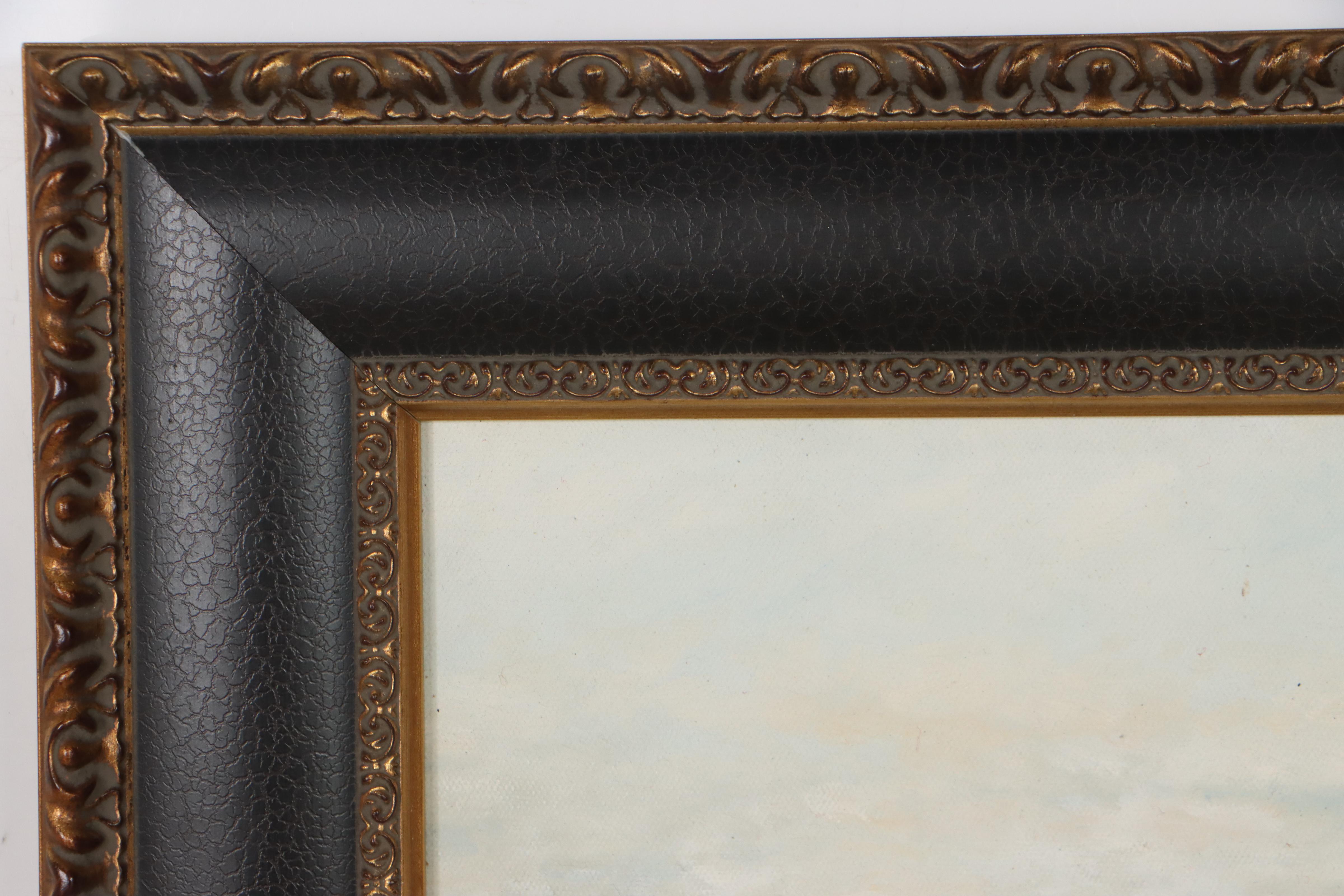 Oil Painting of Hunters and Hunting Dogs