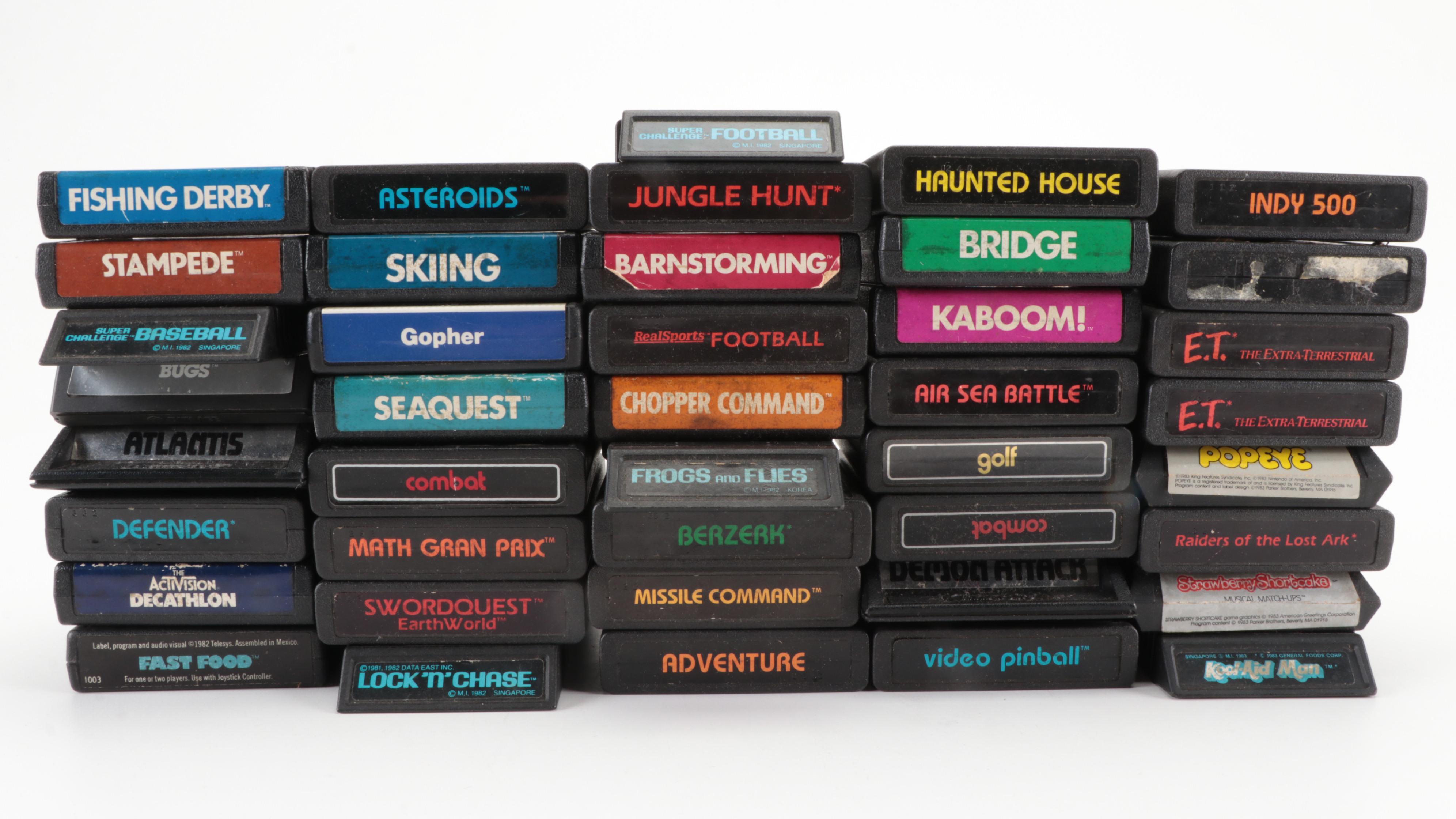 Atari 2600 Games and Game Accessories with Ms. Pac-Man, Donkey Kong and More